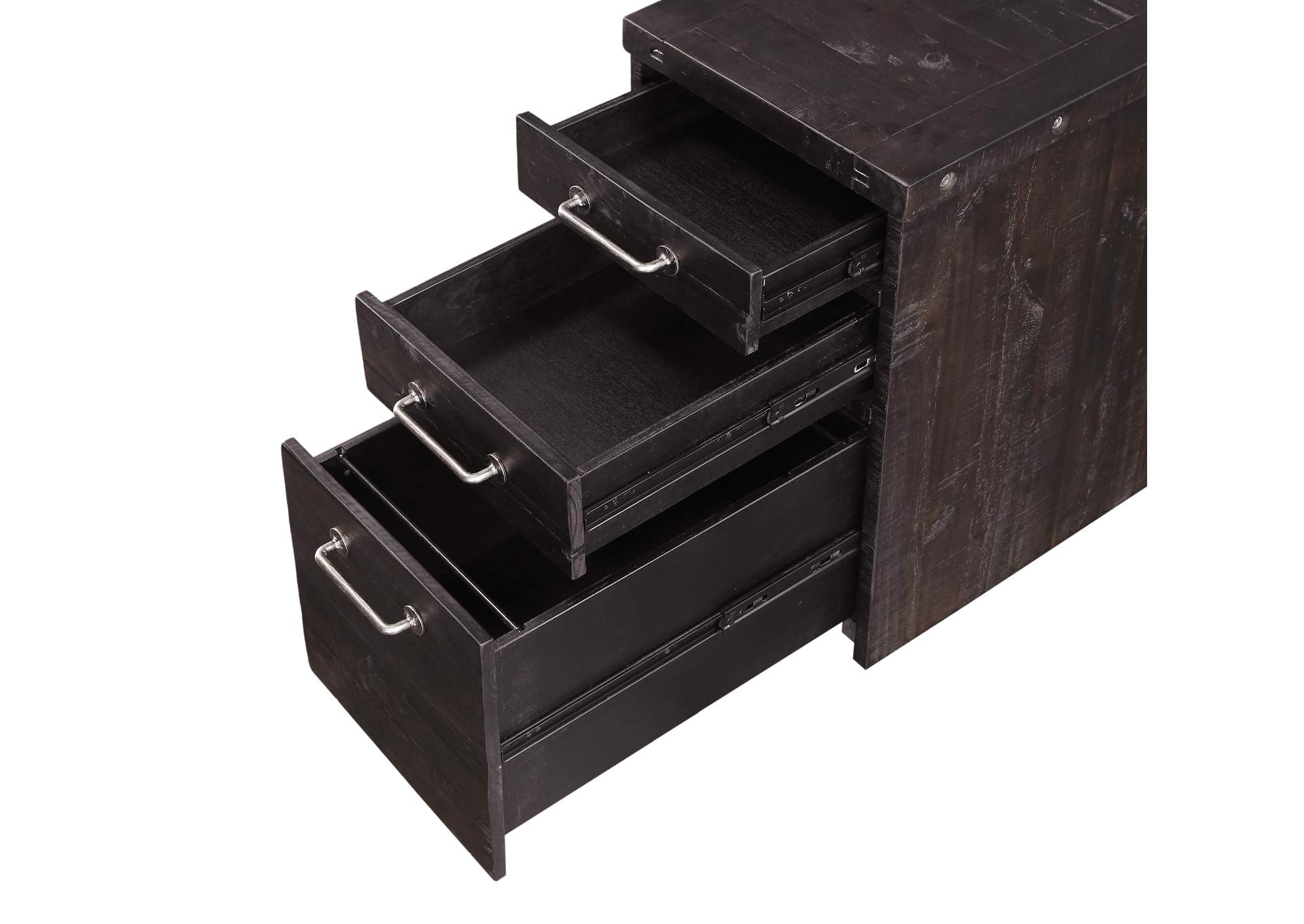 Yosemite Solid Wood Rollling File Cabinet In Cafe image 7