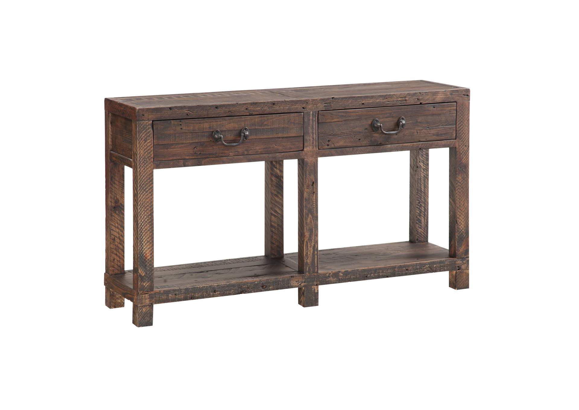Craster Reclaimed Wood Console Table In Smoky Taupe image 4