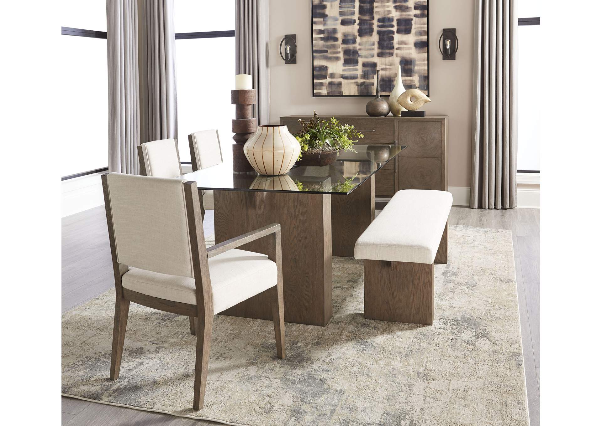 Oakland Three - Drawer Sideboard In Brunette image 4