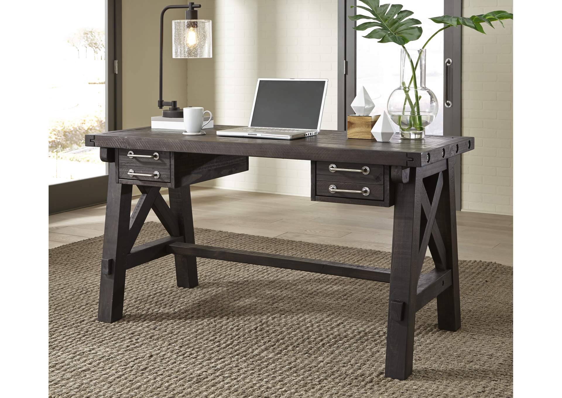 Yosemite Solid Wood Desk In Cafe image 1