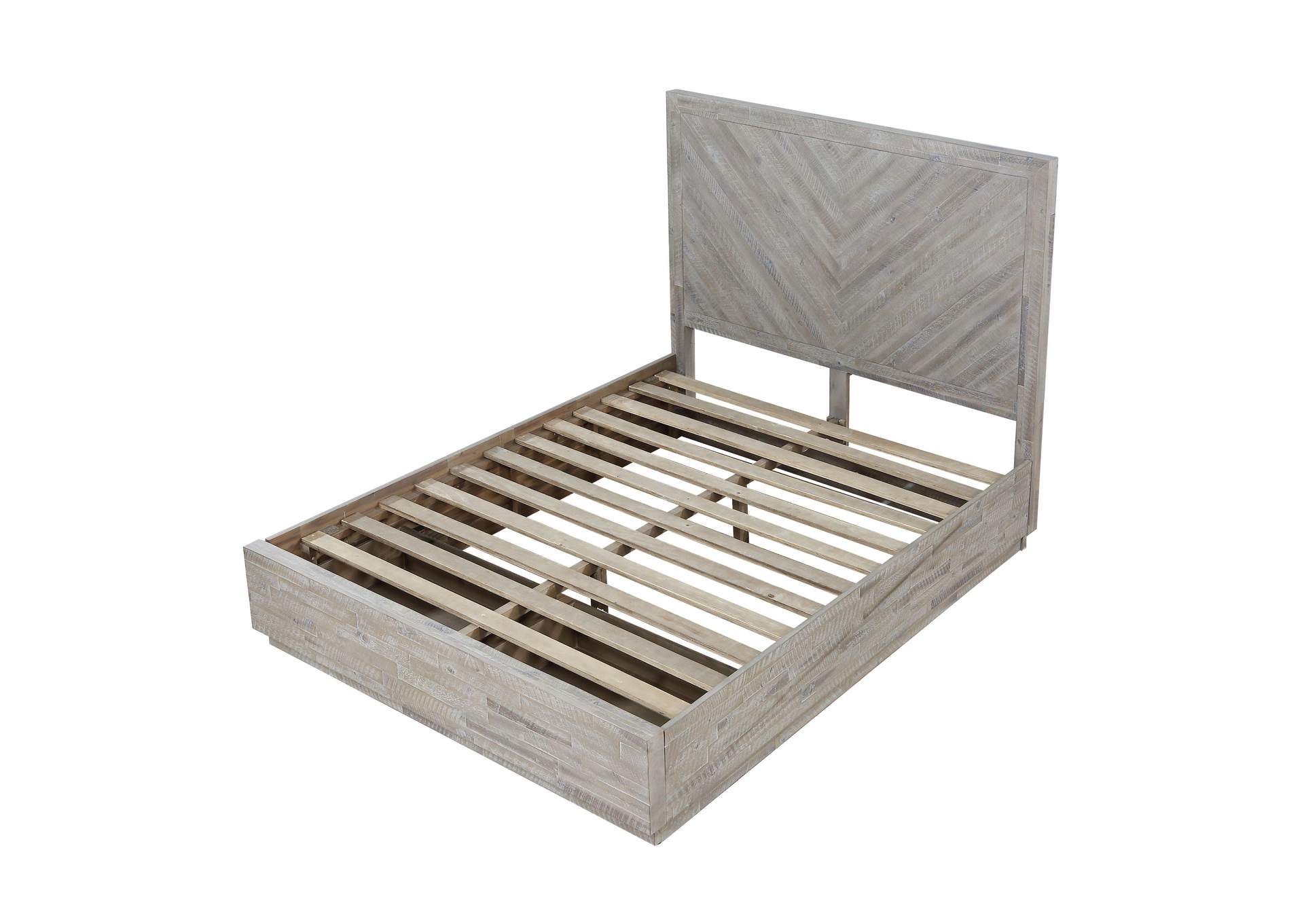 Alexandra Solid Wood Storage Bed In Rustic Latte image 9