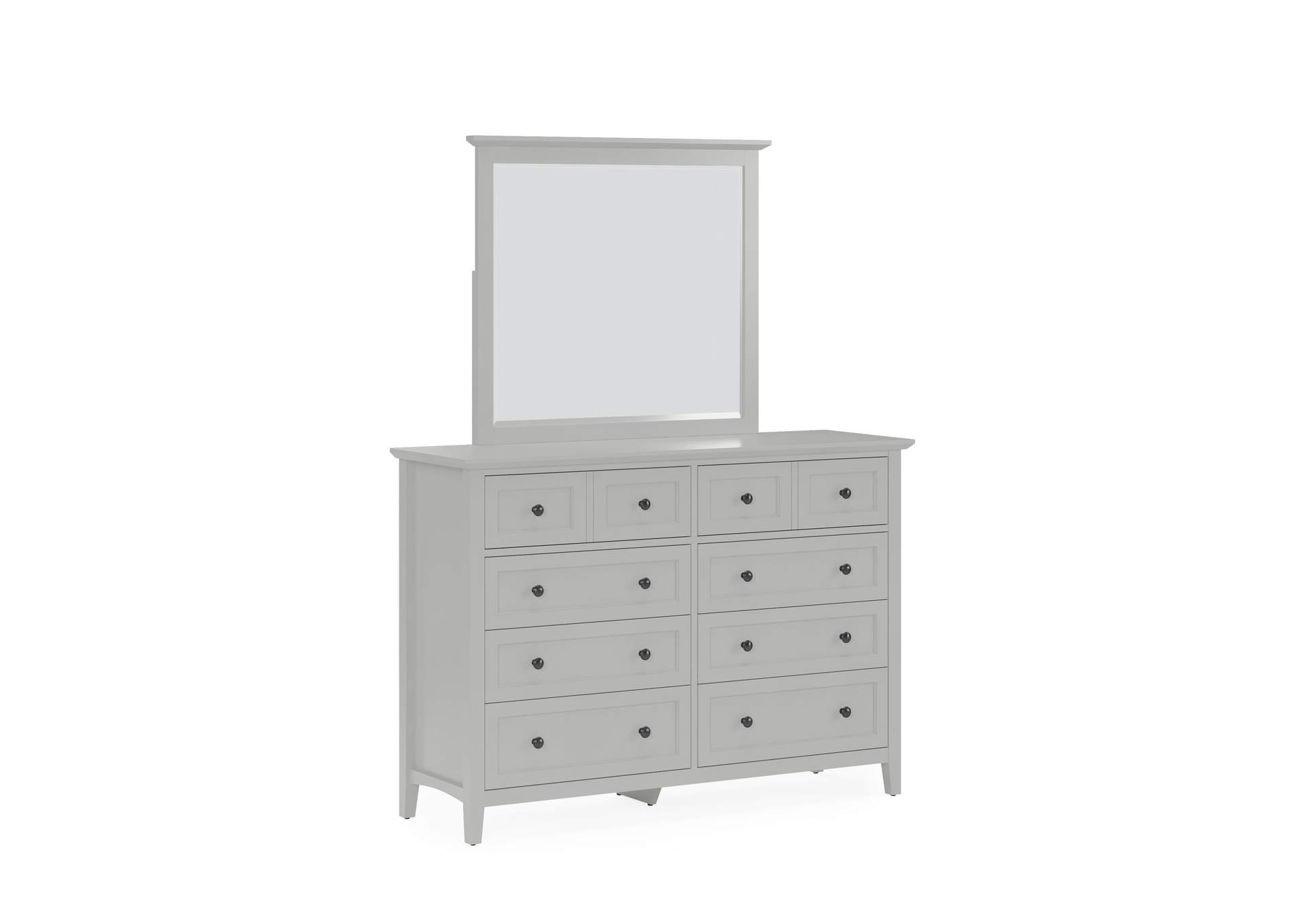 Grace Eight Drawer Dresser In Elephant Gray (2024)