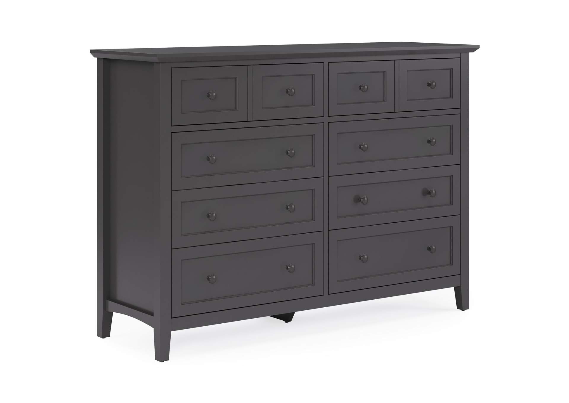 Grace Eight Drawer Dresser In Raven Black (2024)