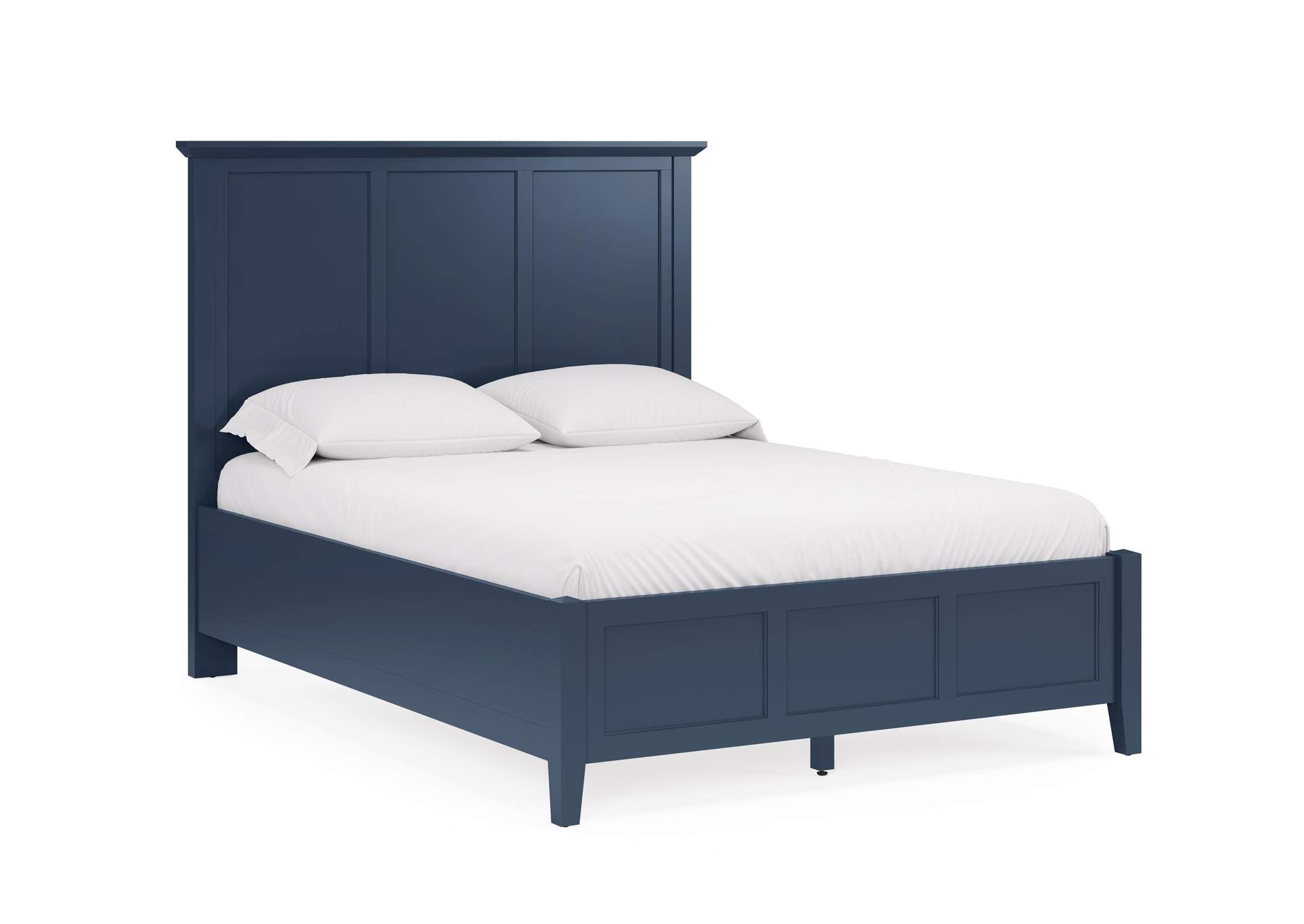 Grace Three Panel Bed In Blueberry