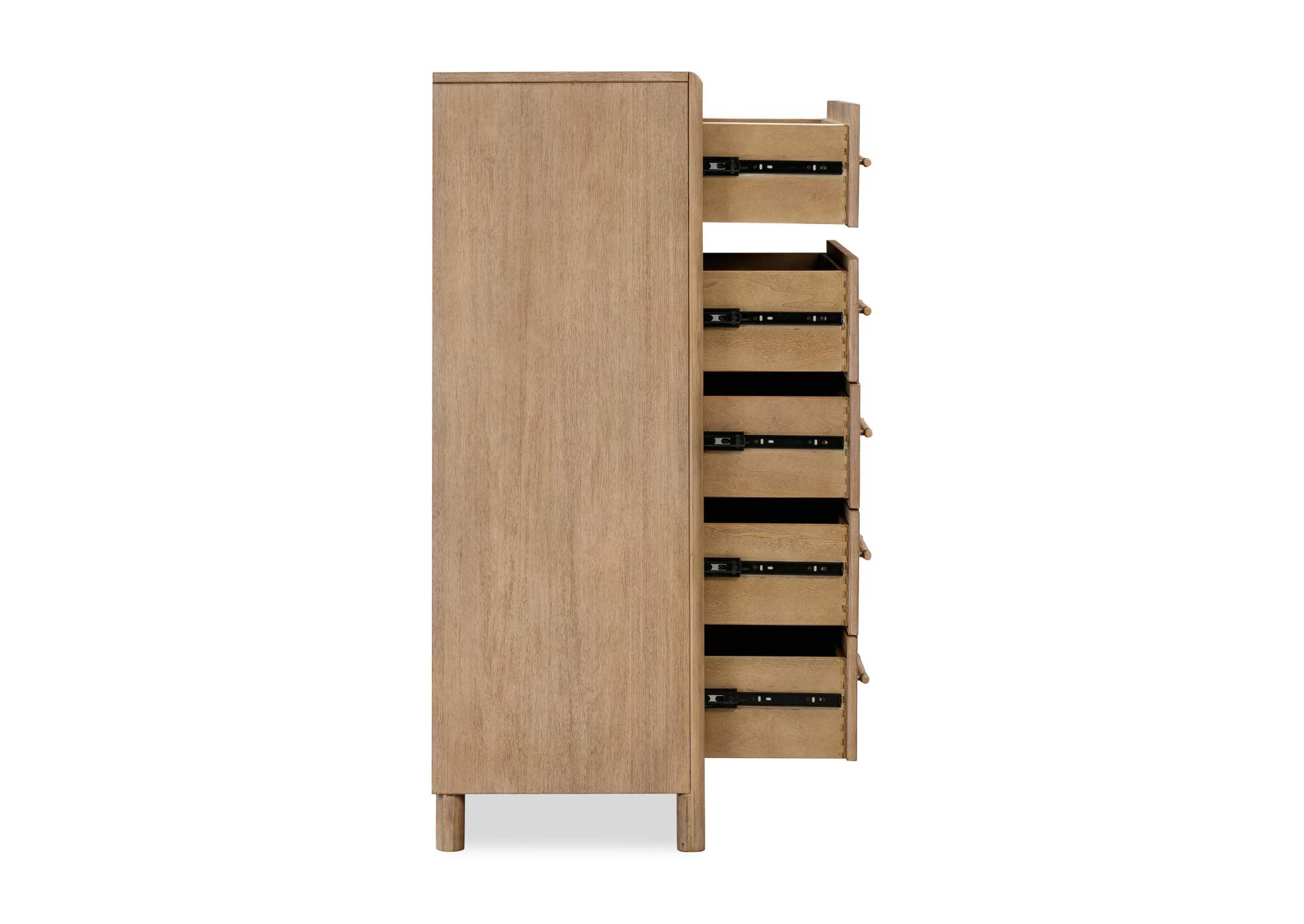 Dorsey Five Drawer Chest In Granola