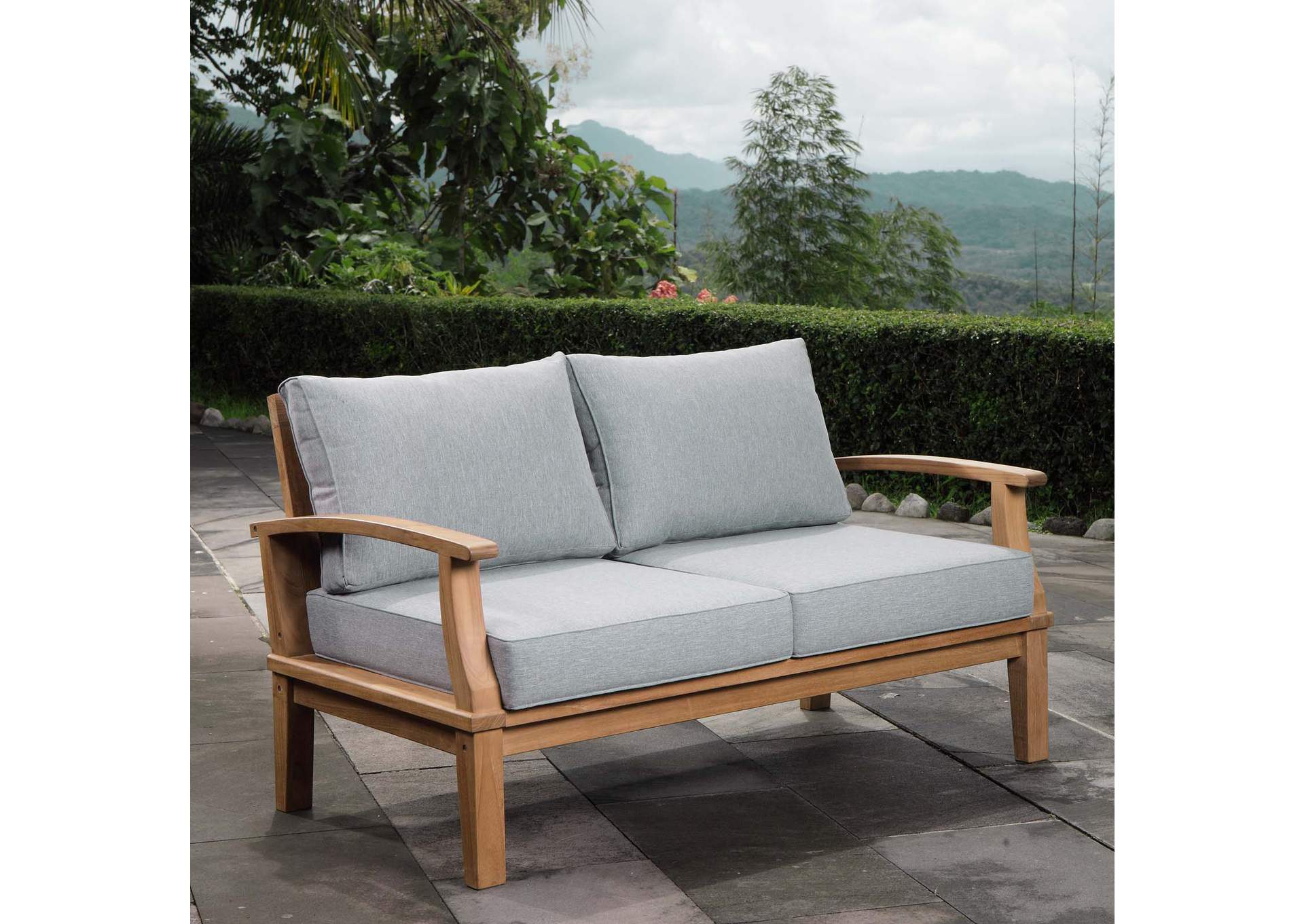 Marina Outdoor Patio Teak Loveseat