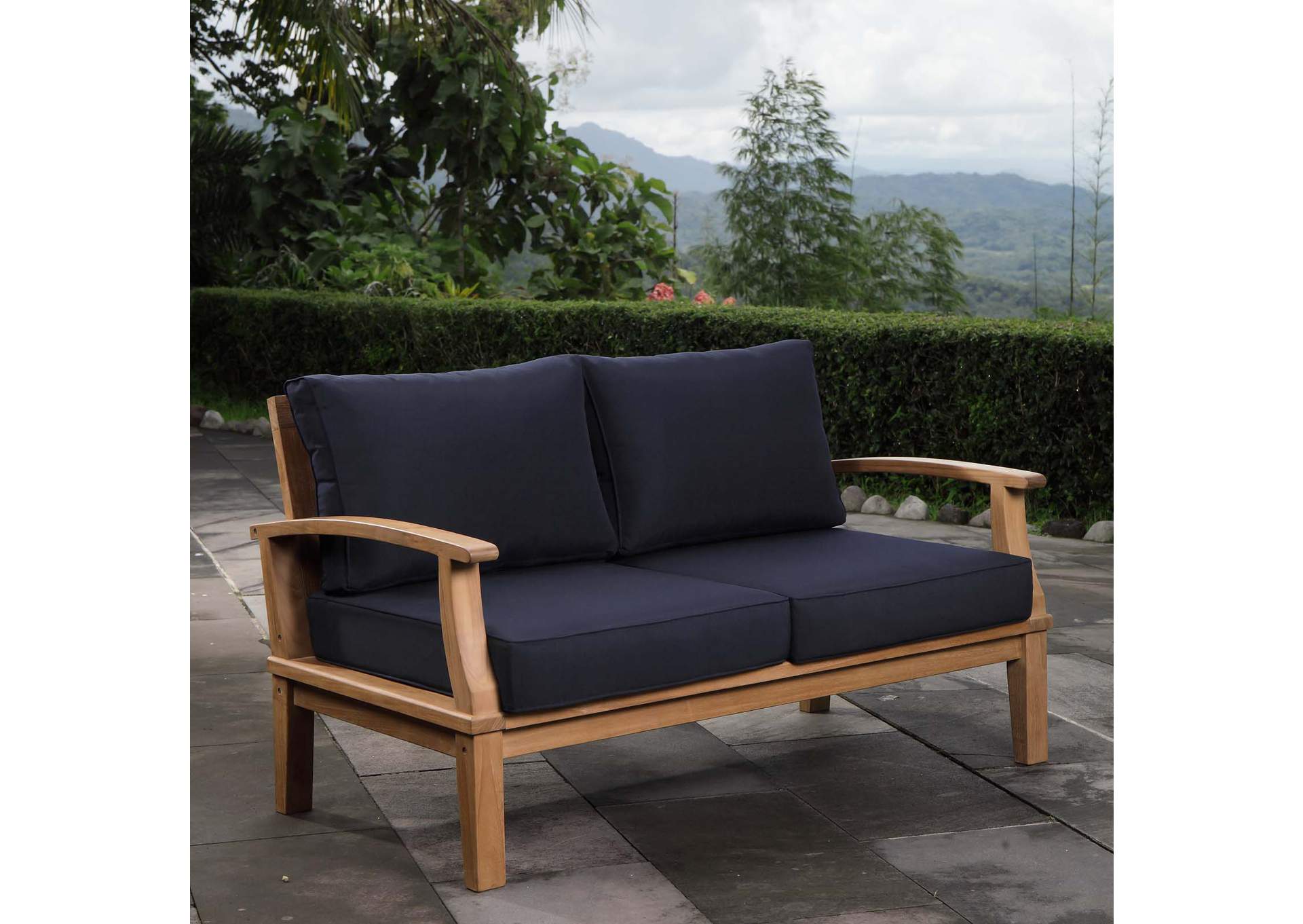 Marina Outdoor Patio Teak Loveseat