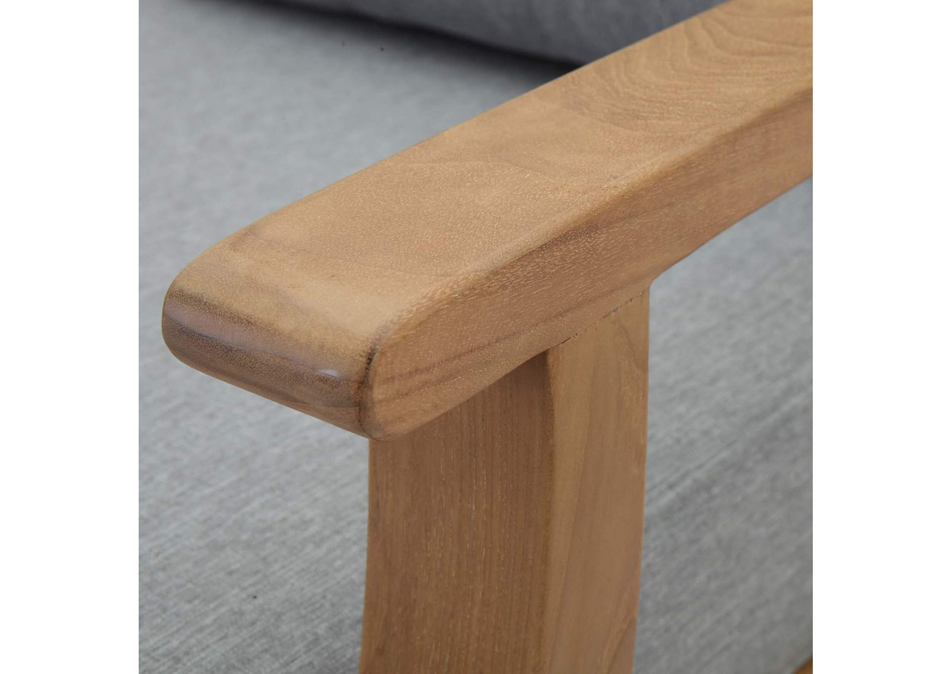 Marina Outdoor Patio Teak Right-Facing Sofa