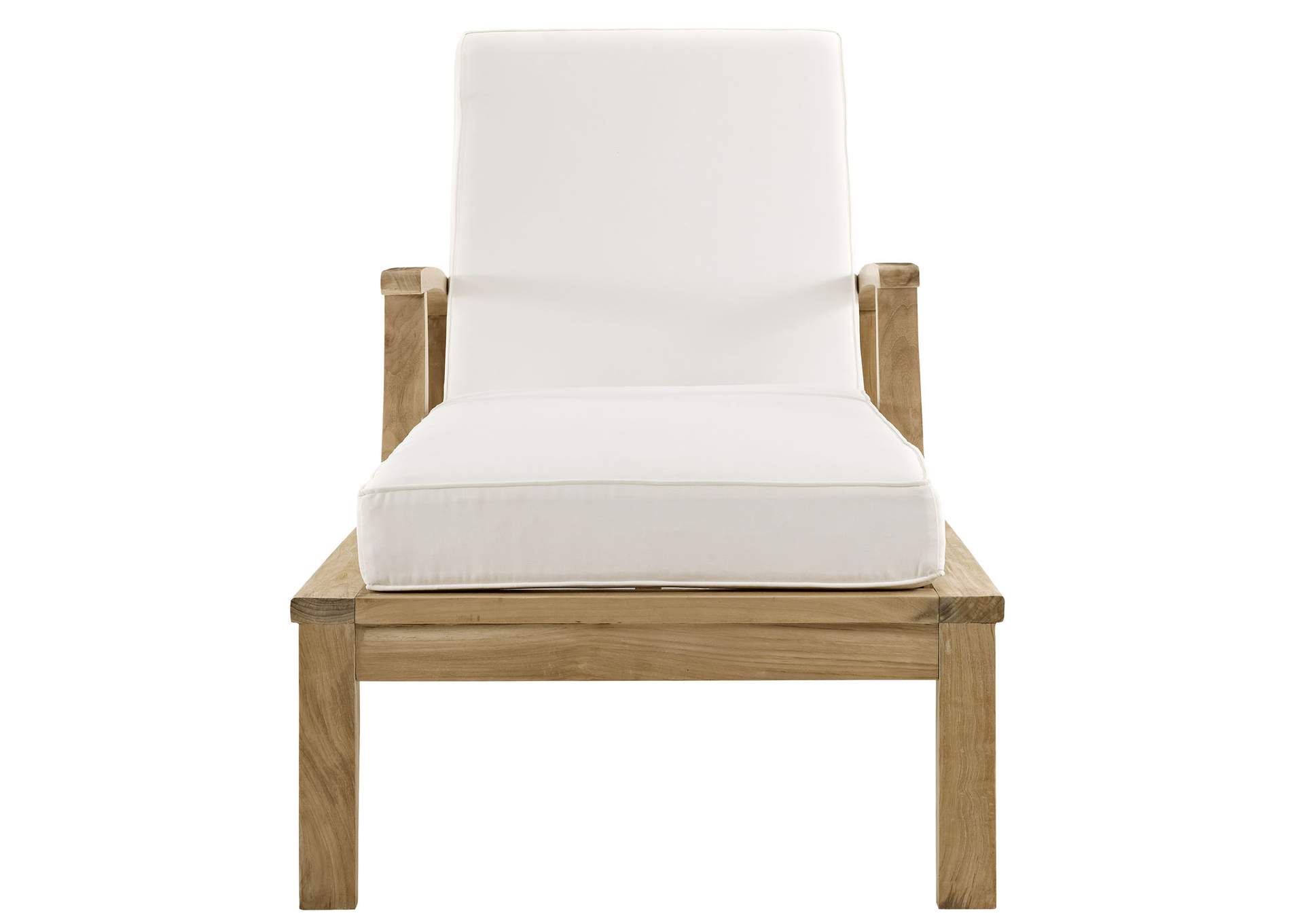 Marina Outdoor Patio Teak Single Chaise
