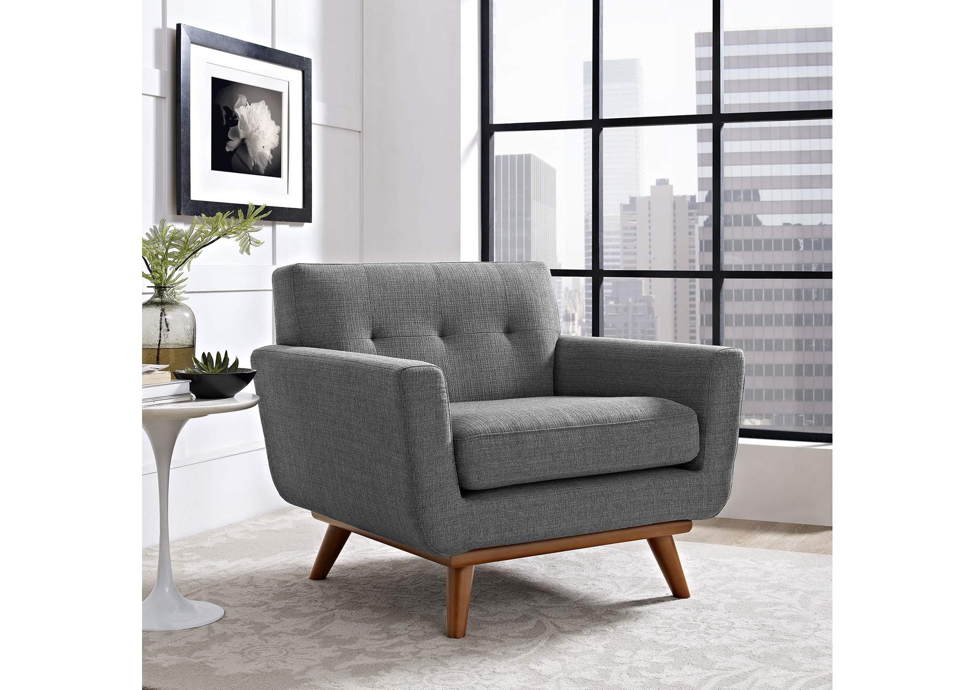 Engage Upholstered Fabric Armchair