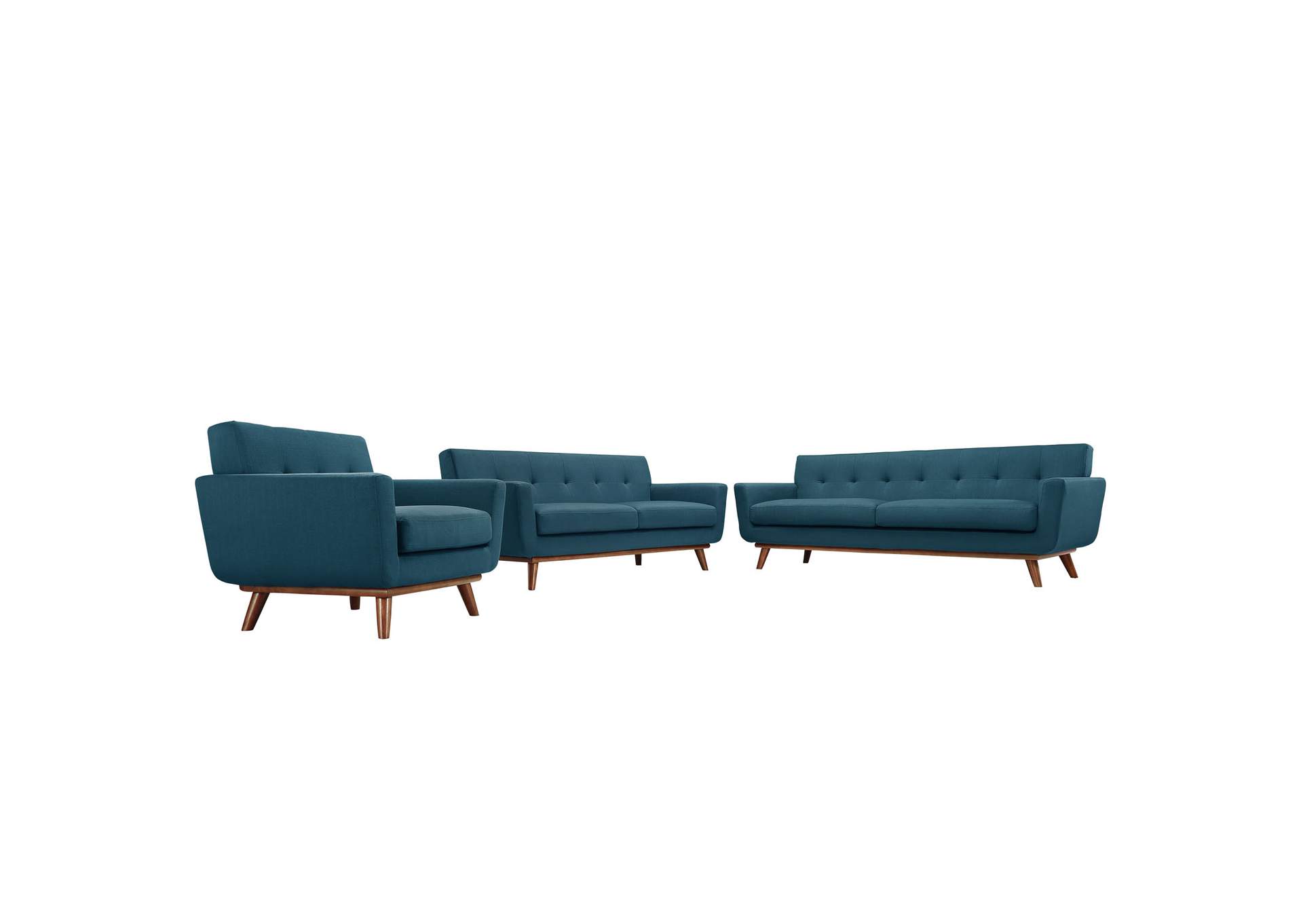 Engage Sofa Loveseat And Armchair Set Of 3 By Modway