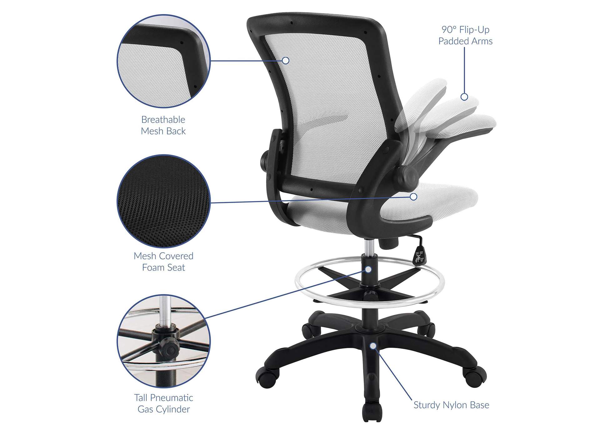 Veer Drafting Chair image 6