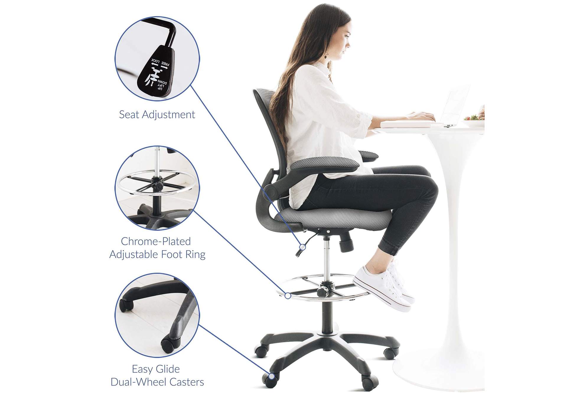 Veer Drafting Chair image 10