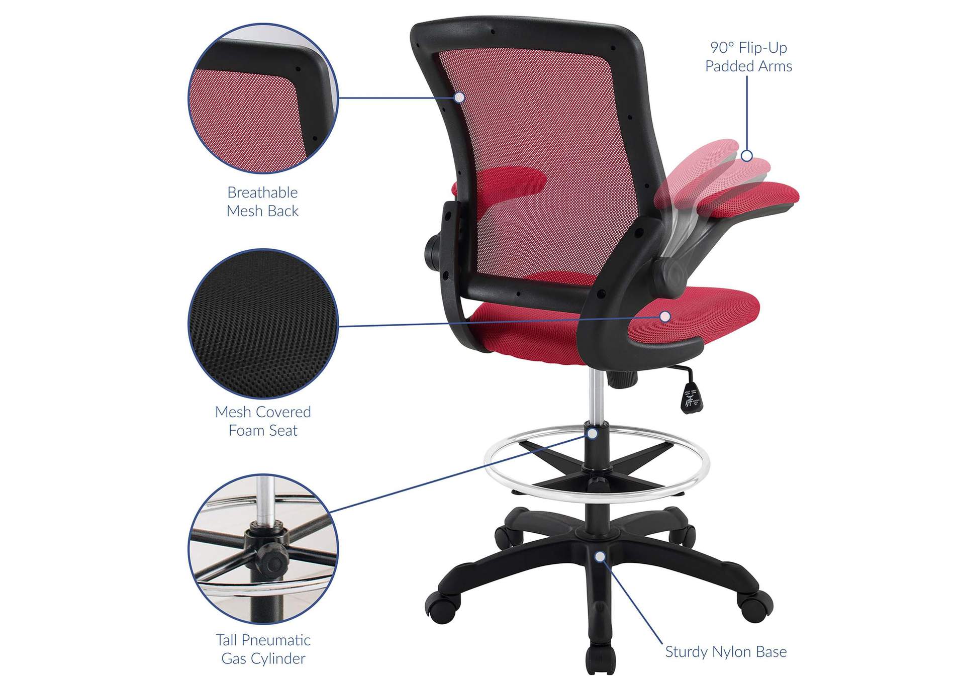 Veer Drafting Chair image 6