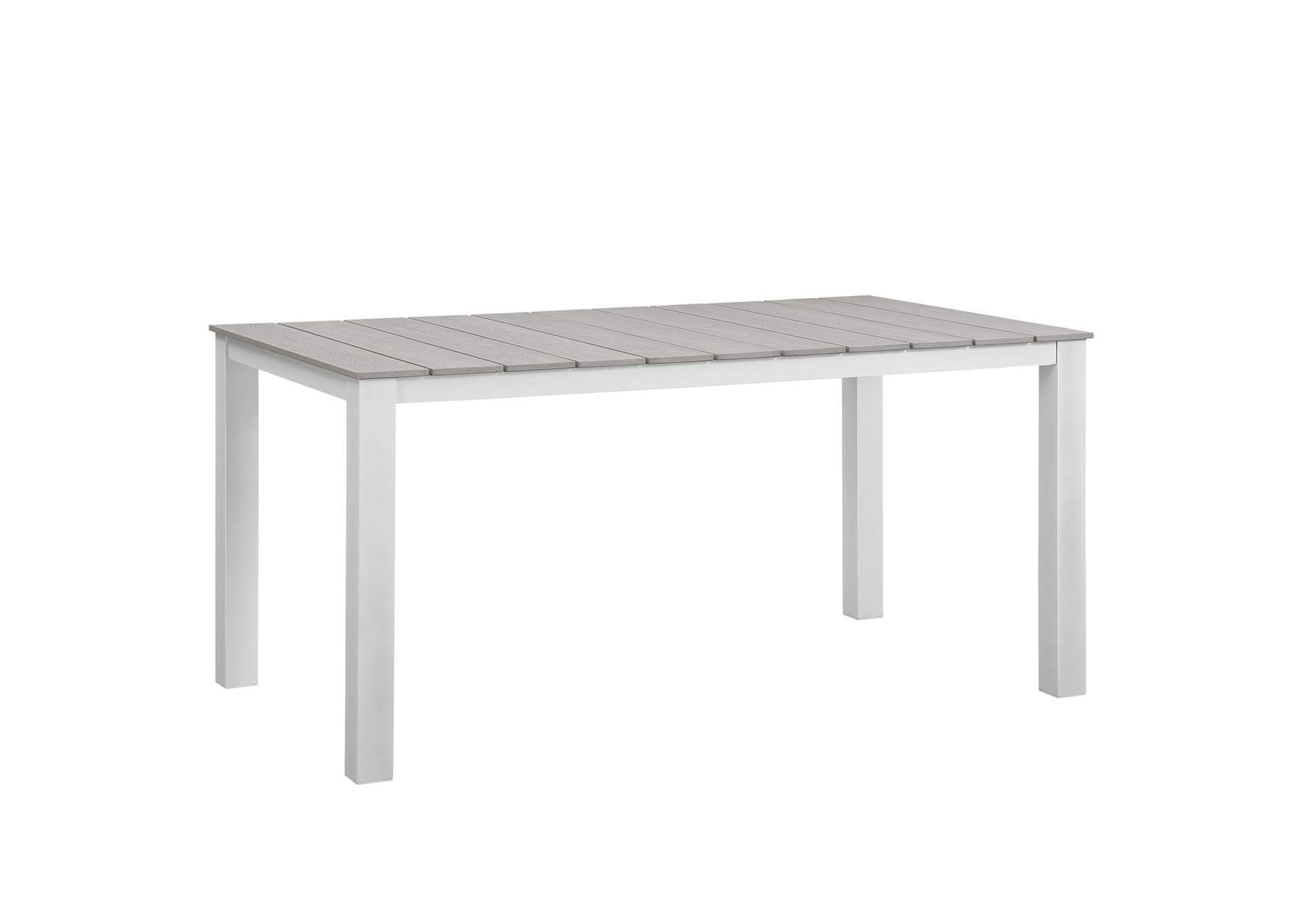 Maine 63" Outdoor Patio Dining Table By Modway image 1