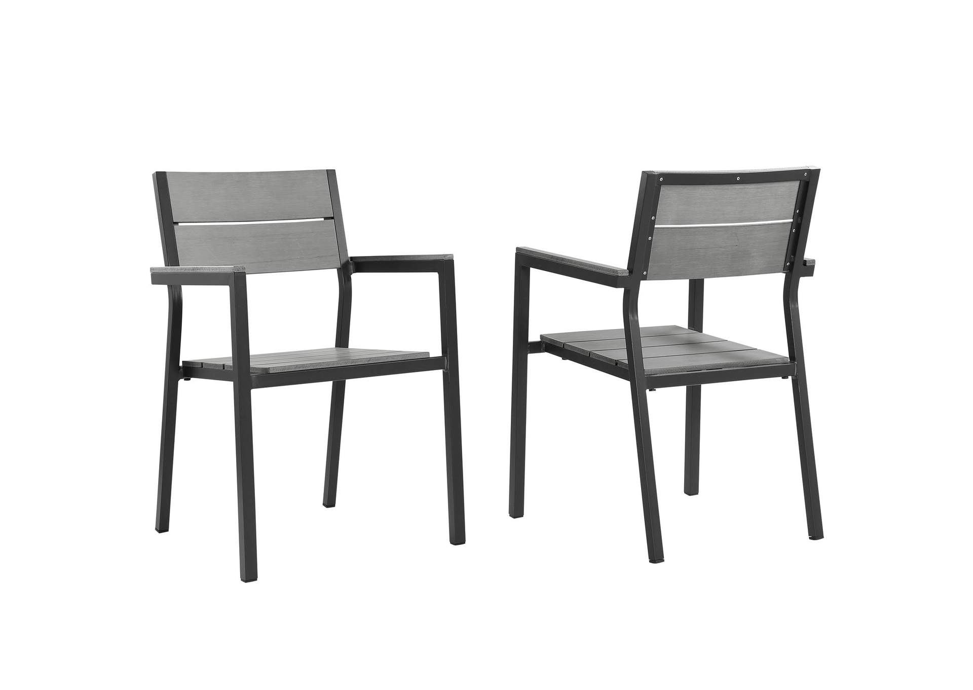 Maine Outdoor Patio Dining Armchair Set Of 2 By Modway image 1