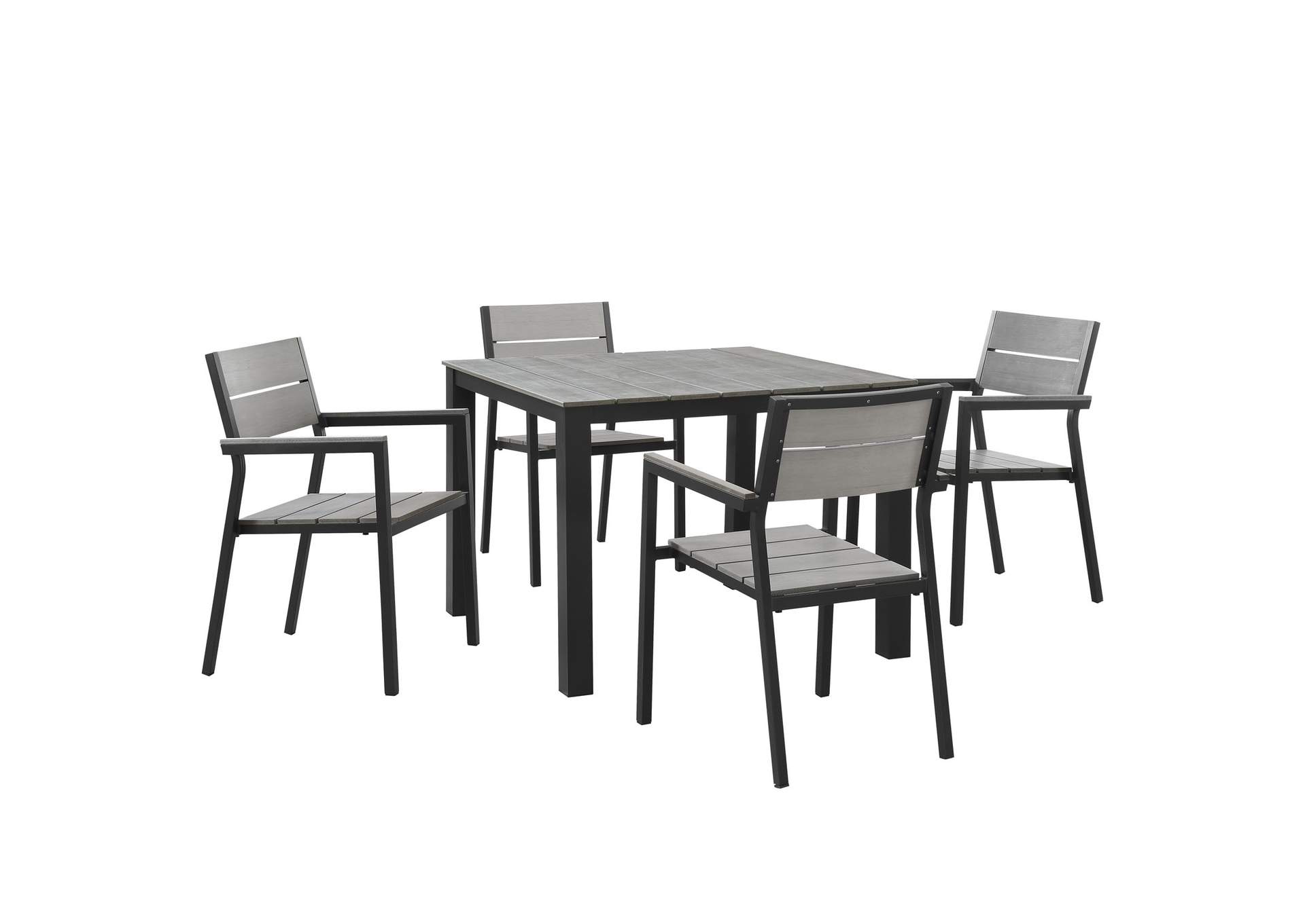 Maine 5 Piece Outdoor Patio Dining Set By Modway image 1