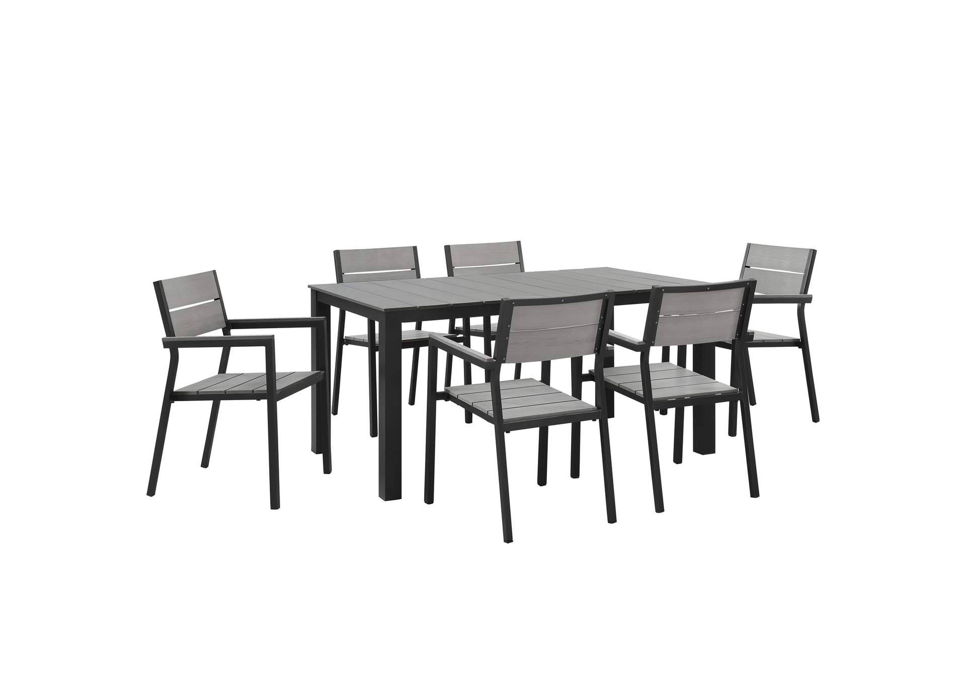 Maine 7 Piece Outdoor Patio Dining Set By Modway image 1