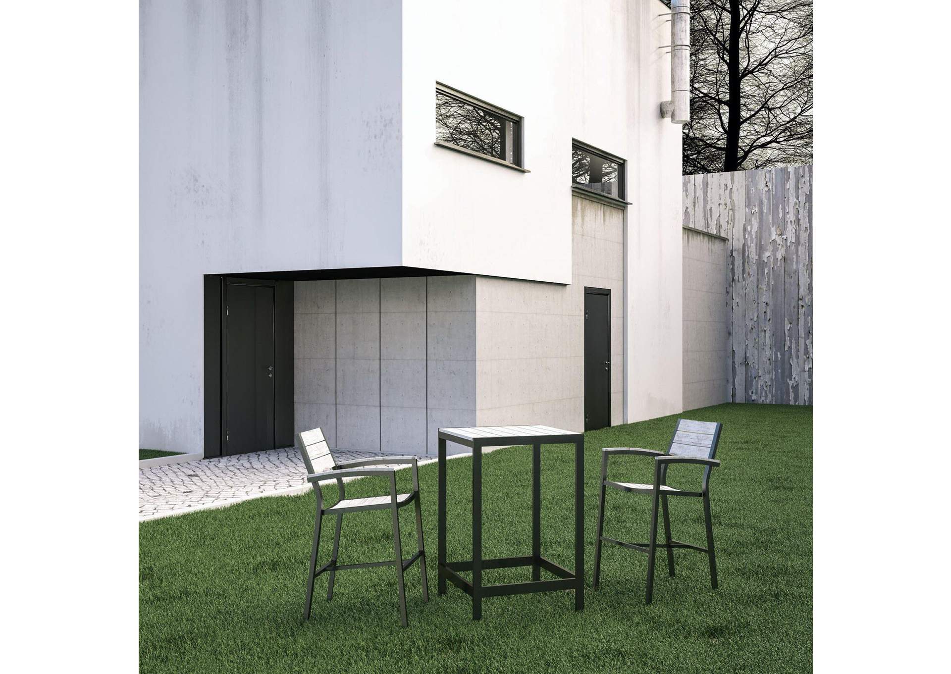 Maine 3 Piece Outdoor Patio Dining Set image 8