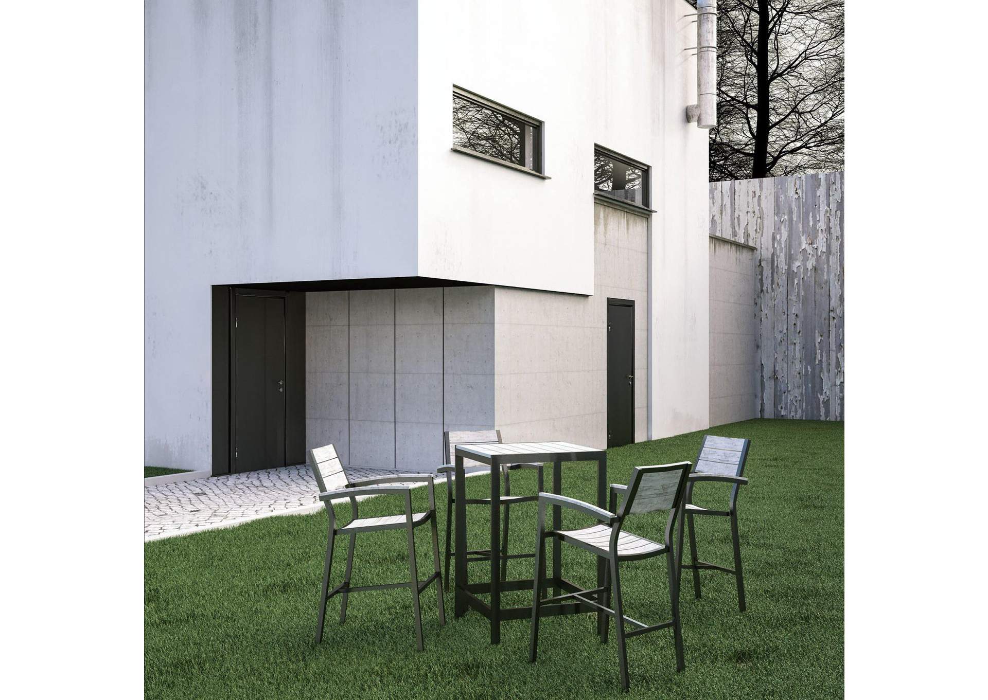 Maine 5 Piece Outdoor Patio Bar Set image 8