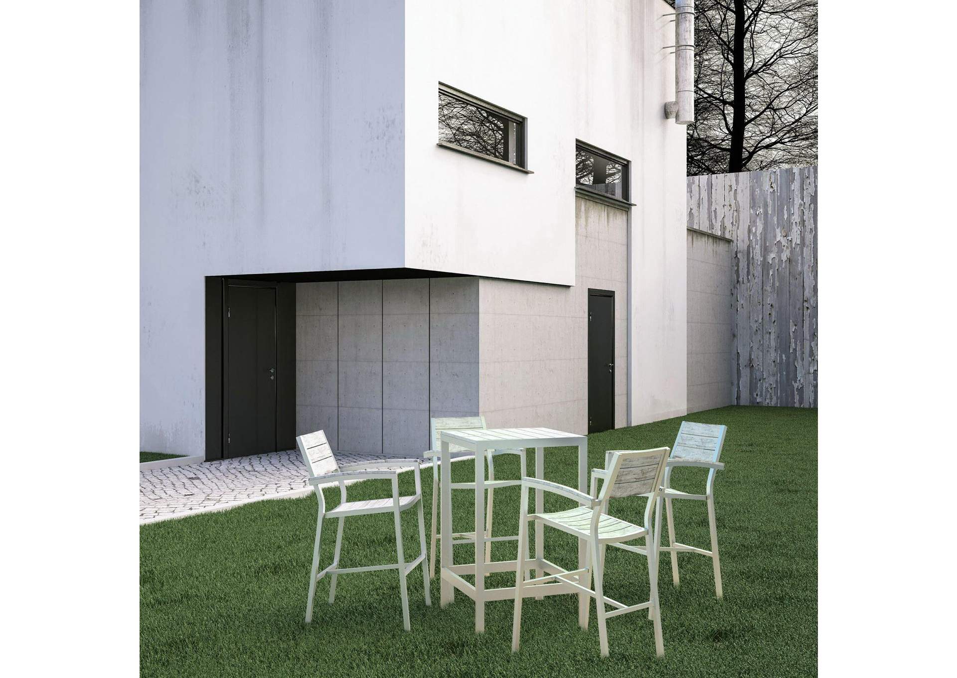 Maine 5 Piece Outdoor Patio Bar Set image 8