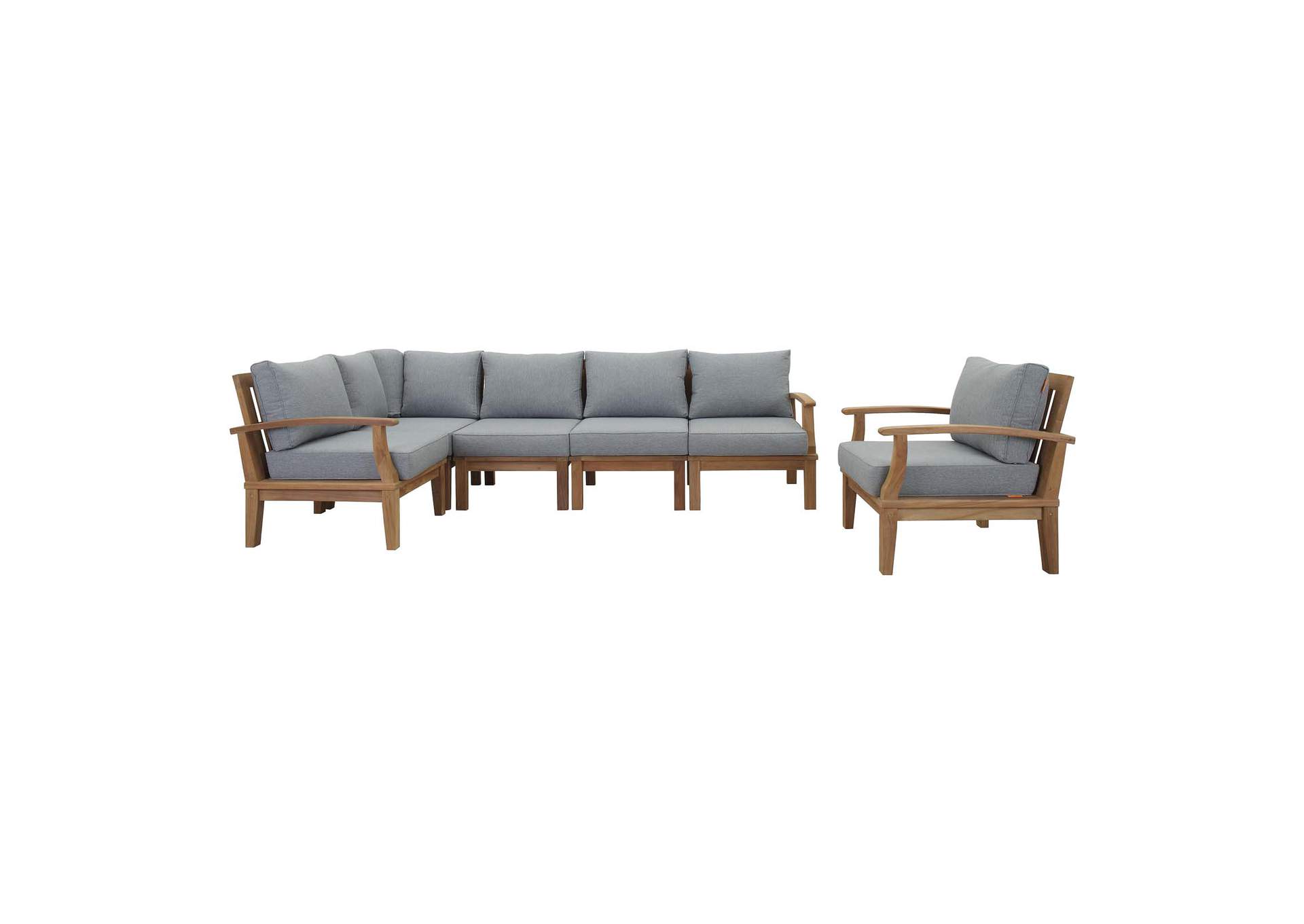 Marina 6 Piece Outdoor Patio Teak Set By Modway