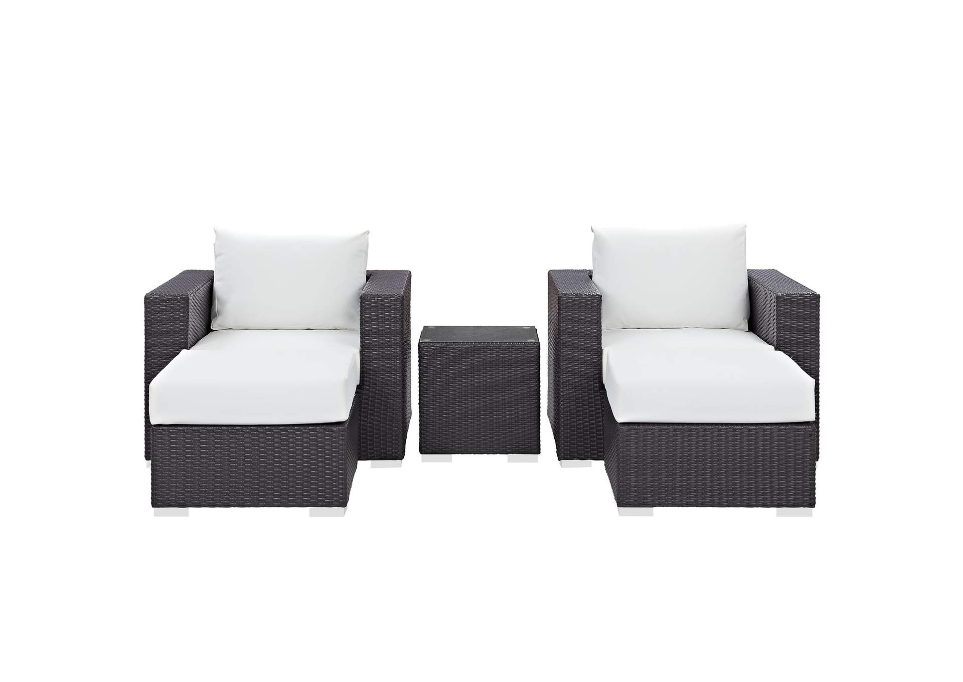 Convene 5 Piece Outdoor Patio Sectional Set