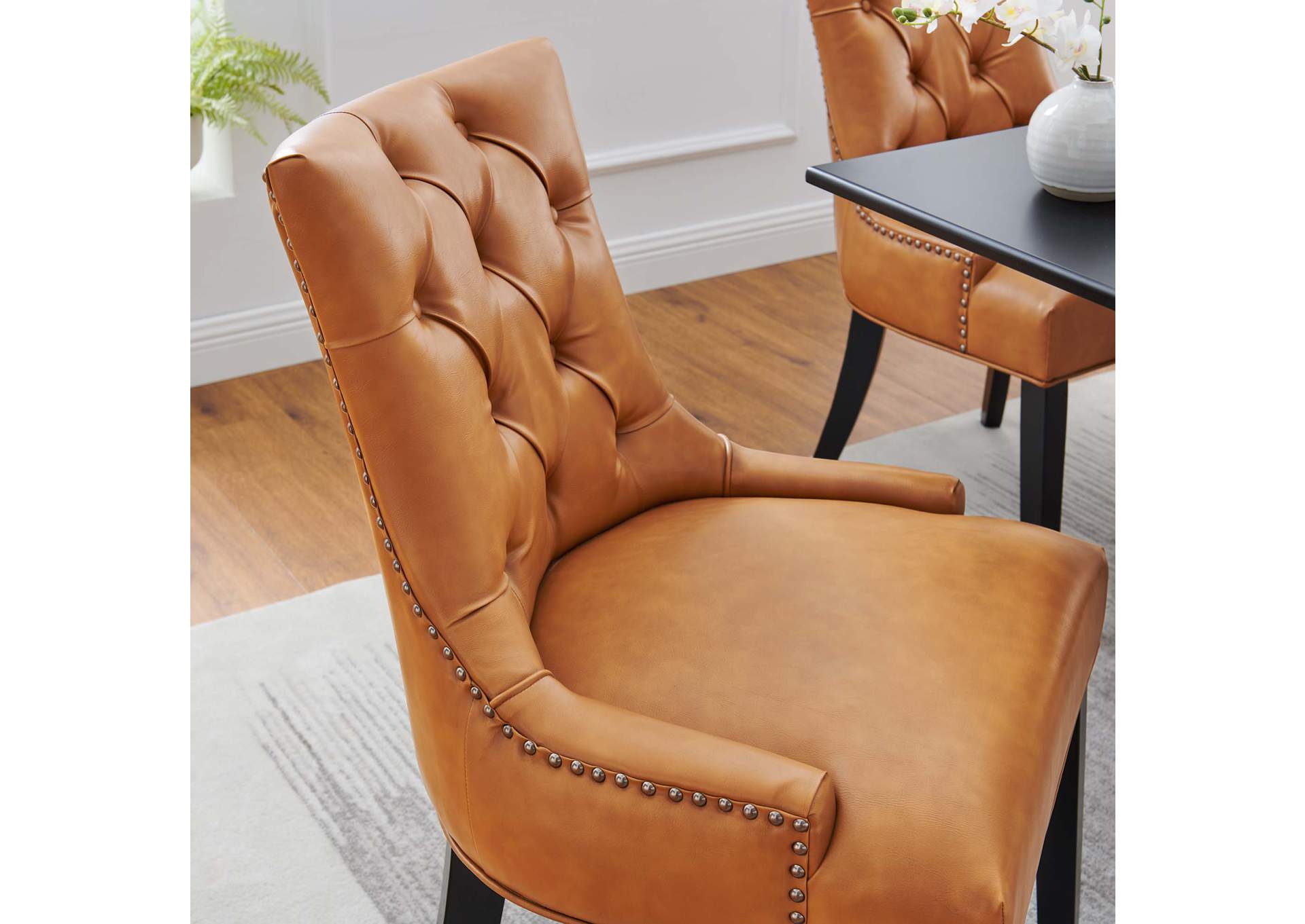 Regent Tufted Vegan Leather Dining Chair