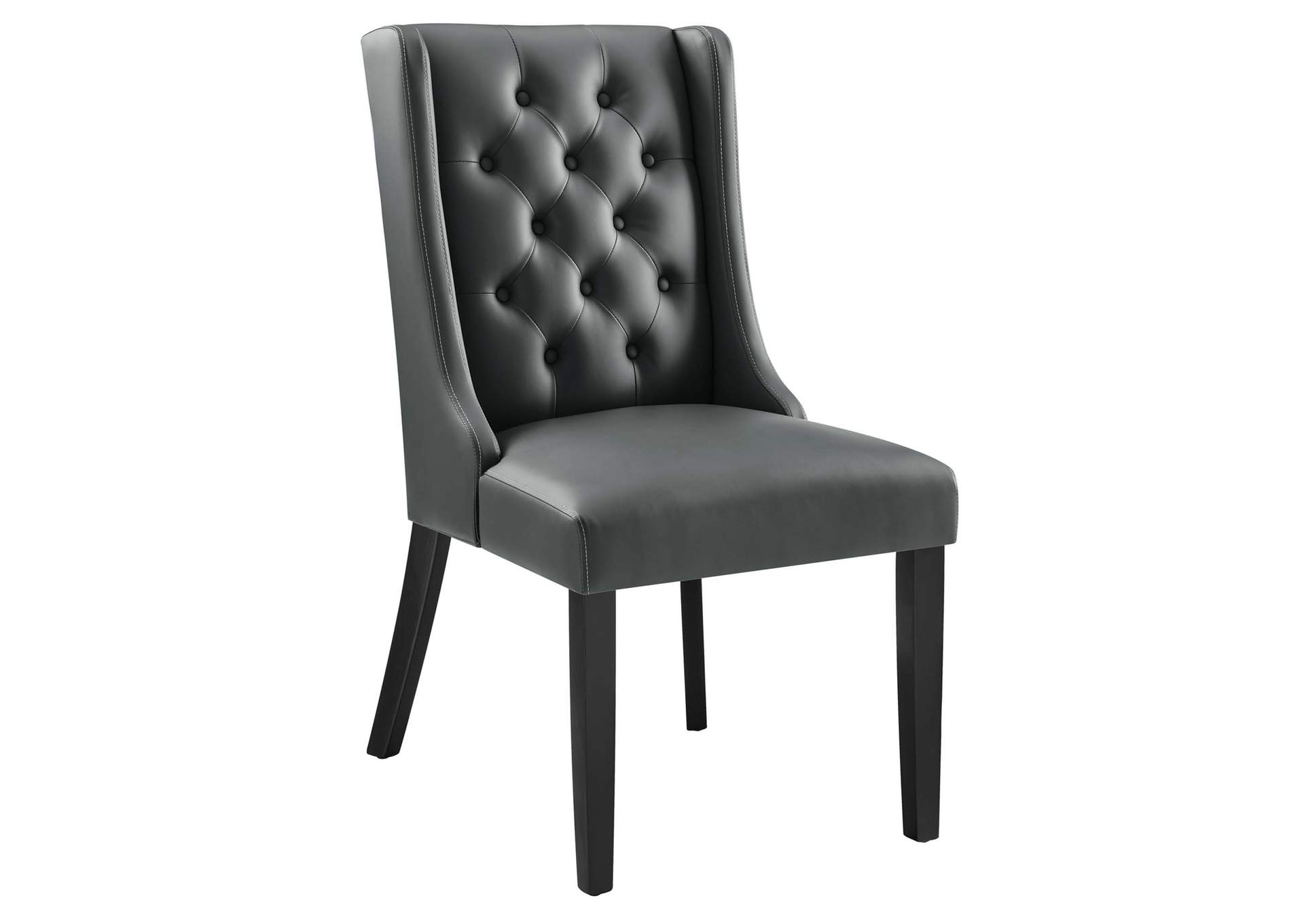 Baronet Button Tufted Vegan Leather Dining Chair By Modway