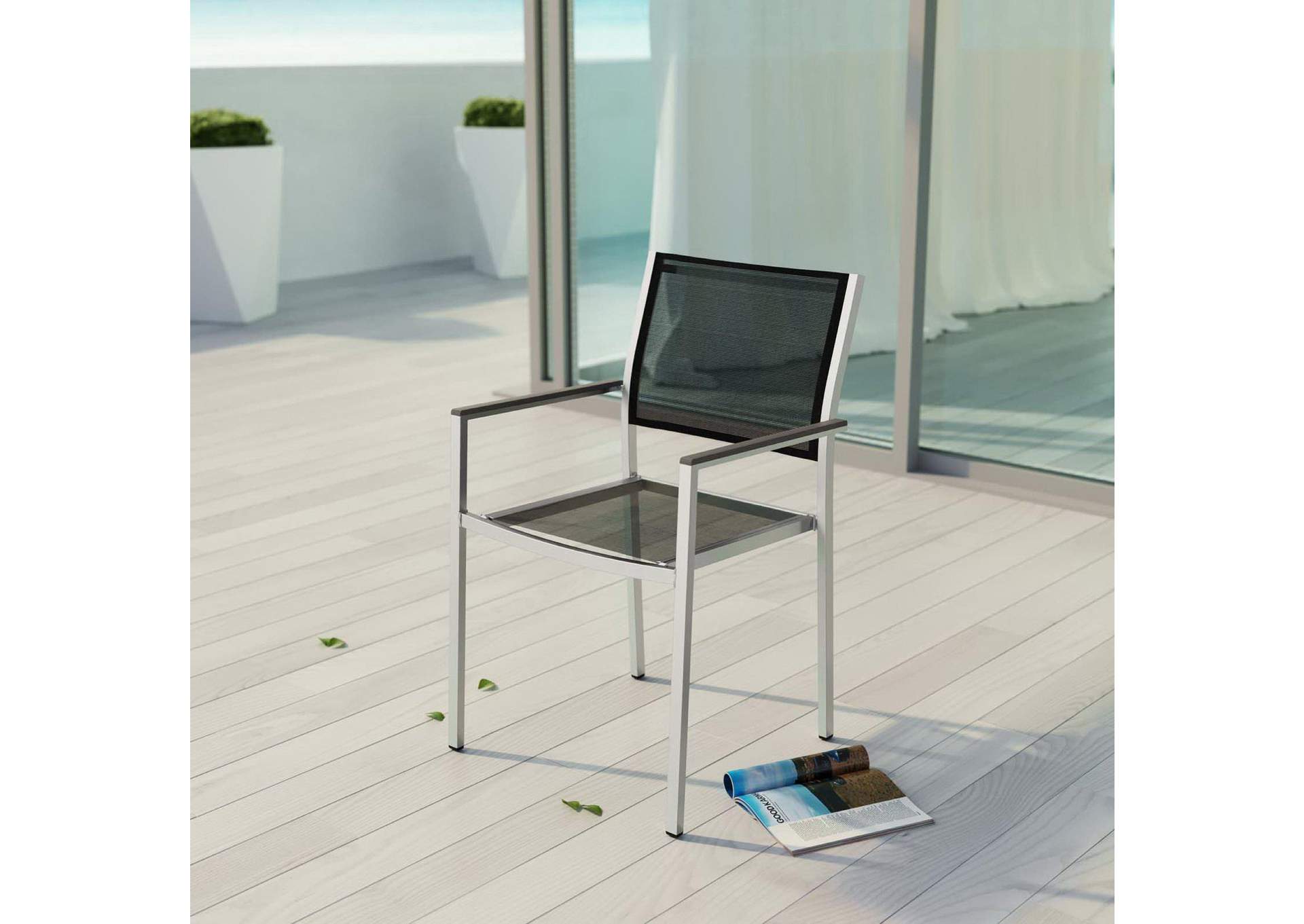 Shore Outdoor Patio Aluminum Dining Chair image 5