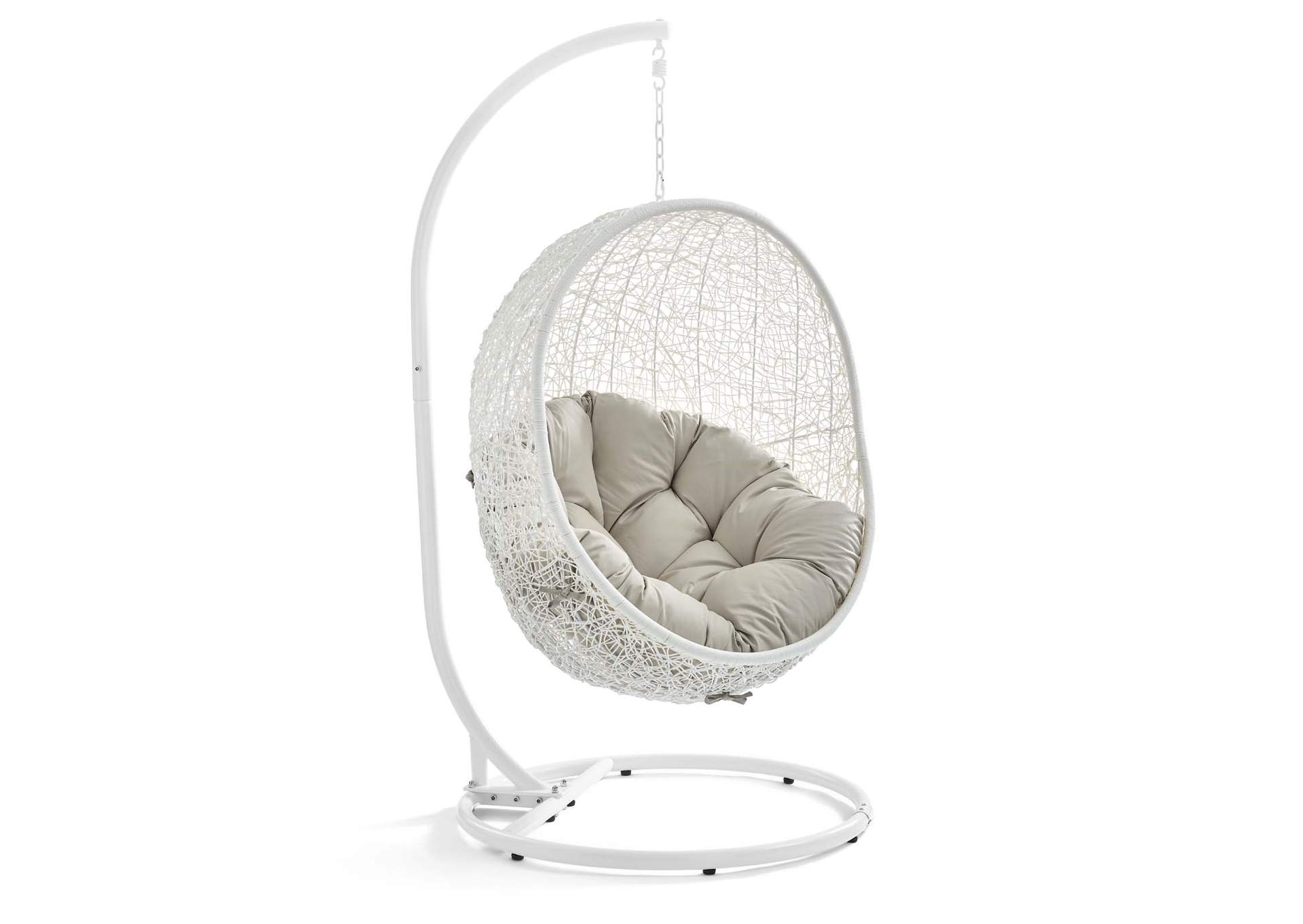 Hide Outdoor Patio Swing Chair With Stand By Modway