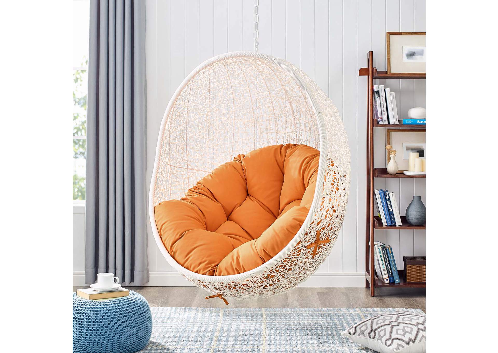 Hide Outdoor Patio Swing Chair With Stand