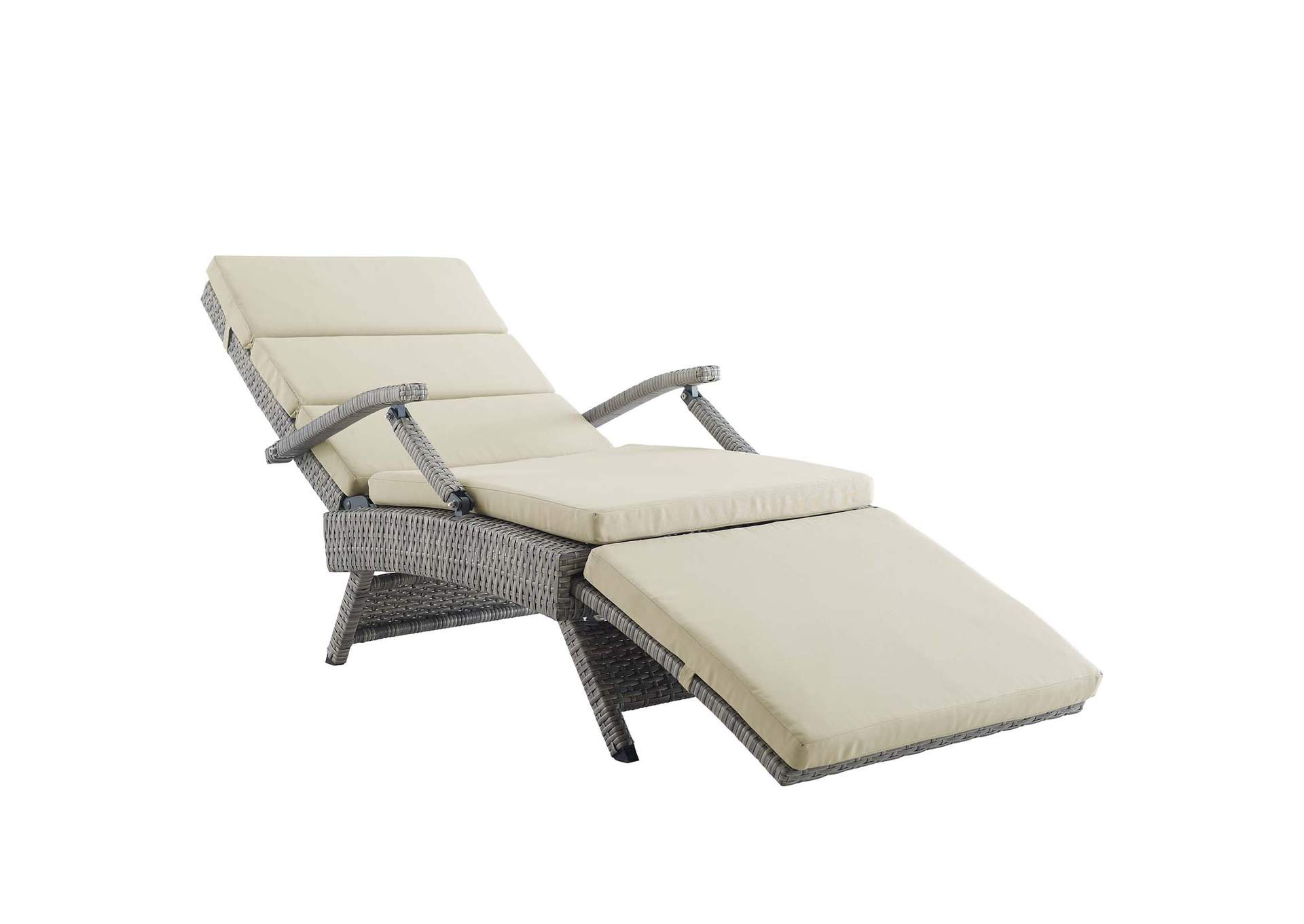 Envisage Chaise Outdoor Patio Wicker Rattan Lounge Chair By Modway image 1