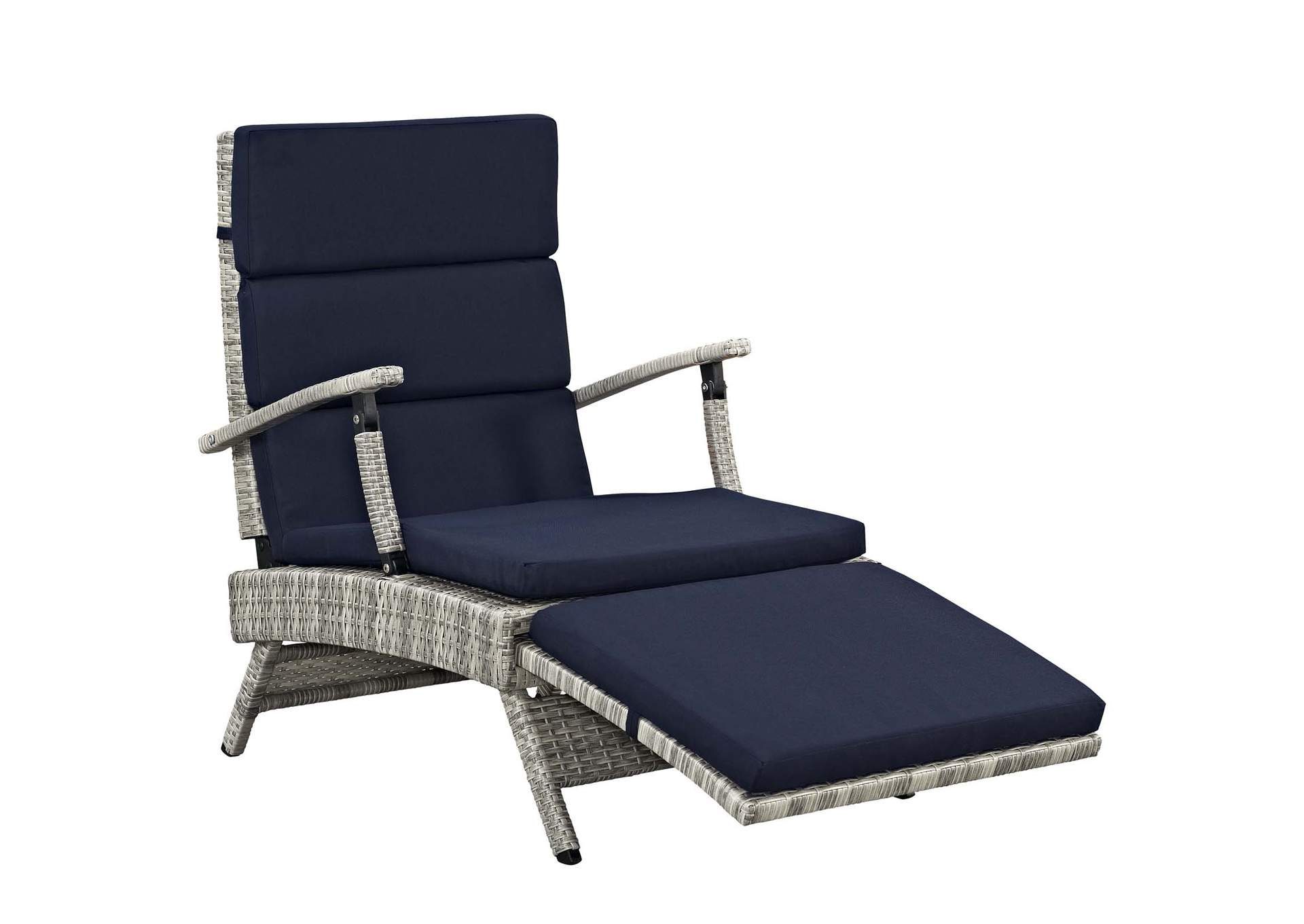 Envisage Chaise Outdoor Patio Wicker Rattan Lounge Chair By Modway image 1