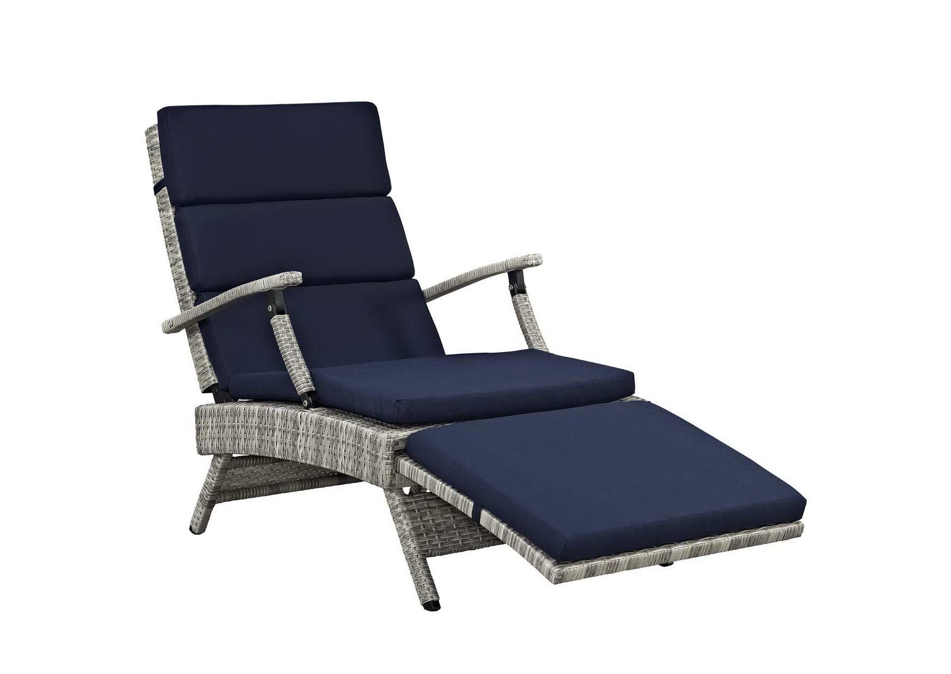 Envisage Chaise Outdoor Patio Wicker Rattan Lounge Chair image 3