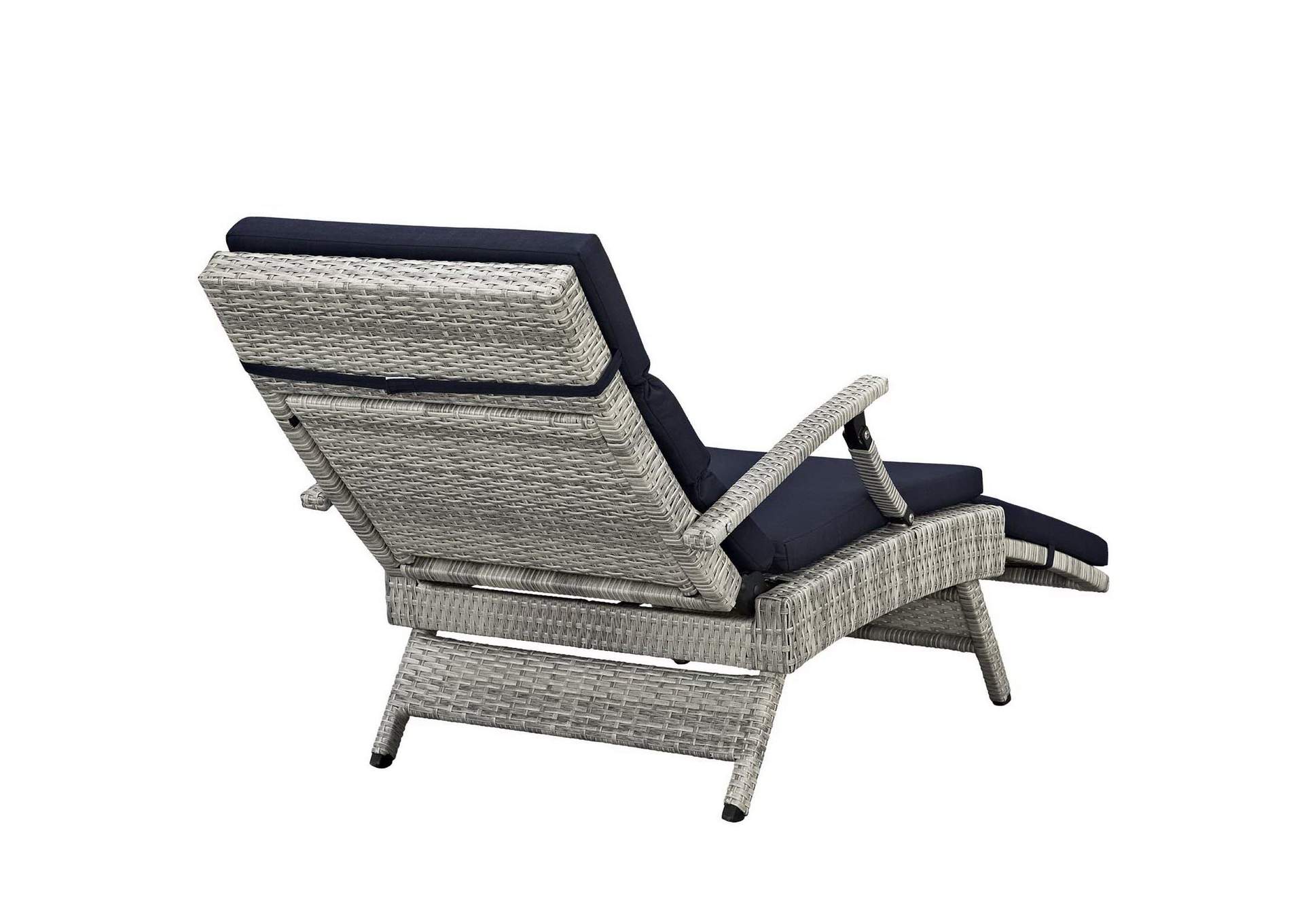 Envisage Chaise Outdoor Patio Wicker Rattan Lounge Chair image 9