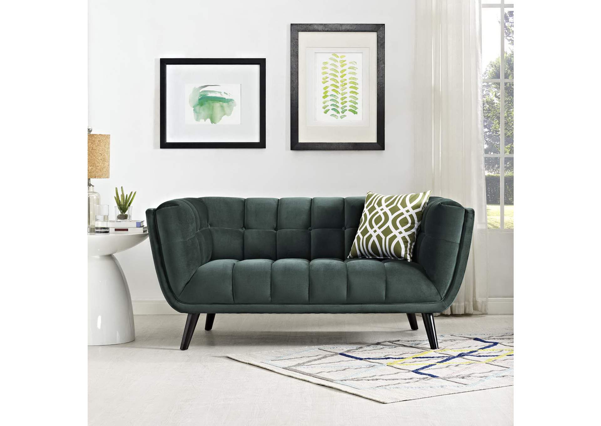 Bestow Performance Velvet Loveseat image 5