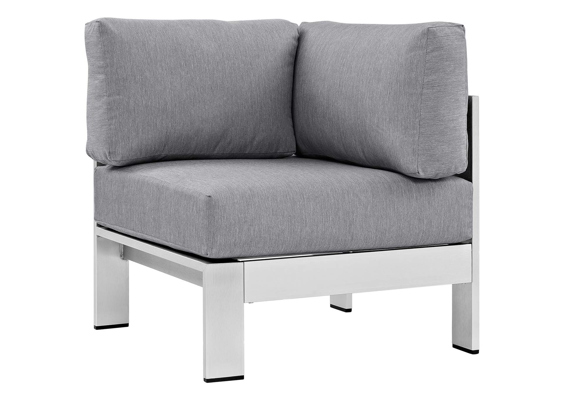 Shore 4 Piece Outdoor Patio Aluminum Sectional Sofa Set