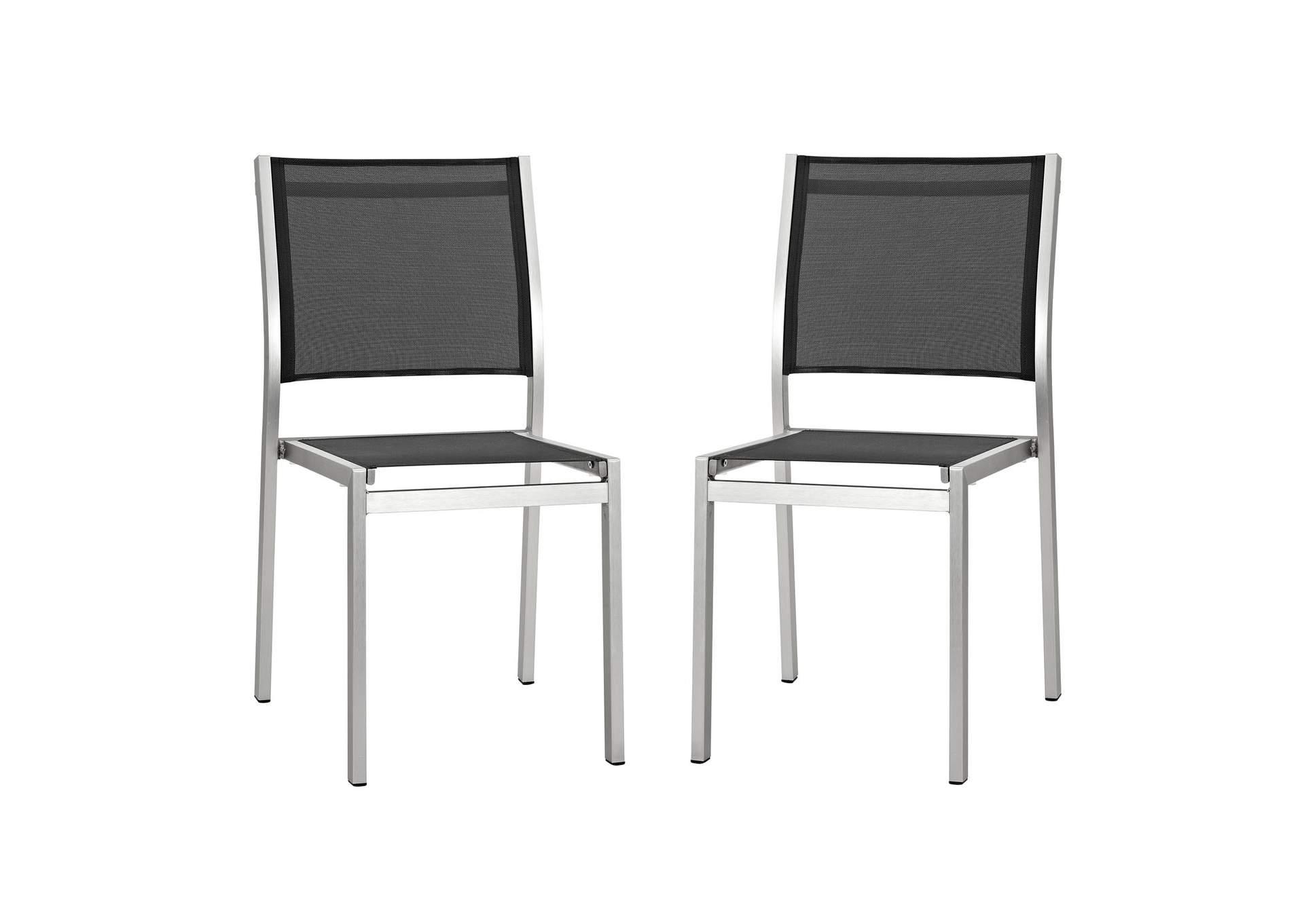 Shore Outdoor Patio Aluminum Side Chair Set Of 2 By Modway image 1