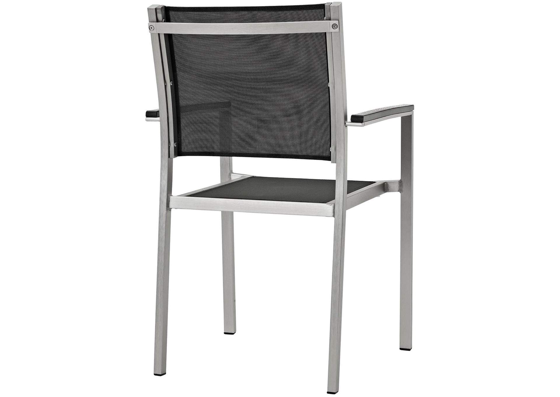Shore Dining Chair Outdoor Patio Aluminum Set Of 2 image 4