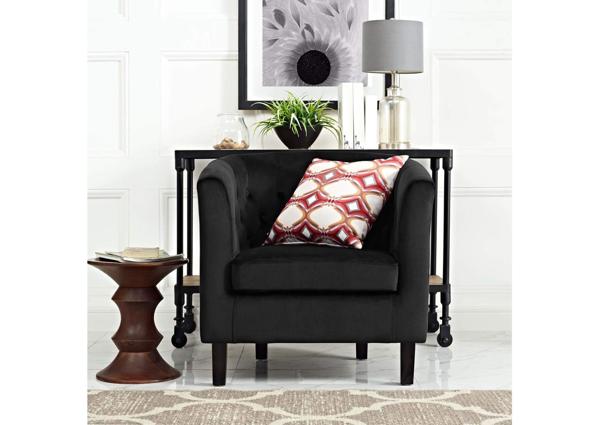 Prospect Performance Velvet Armchair image 7