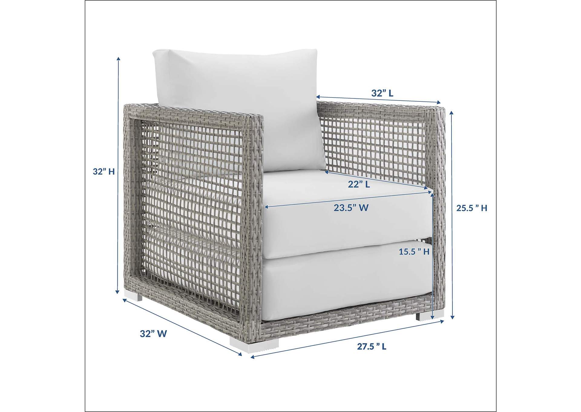 Aura Rattan Outdoor Patio Armchair