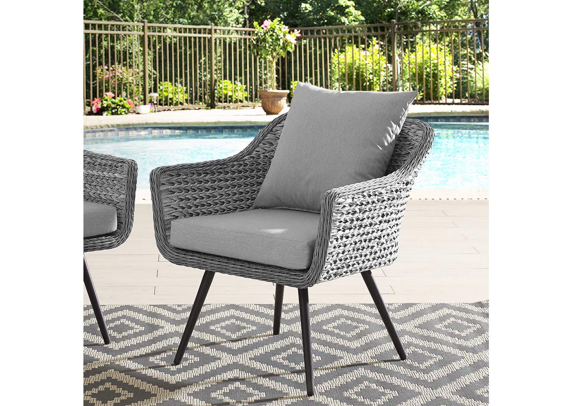 Endeavor Outdoor Patio Wicker Rattan Armchair image 6