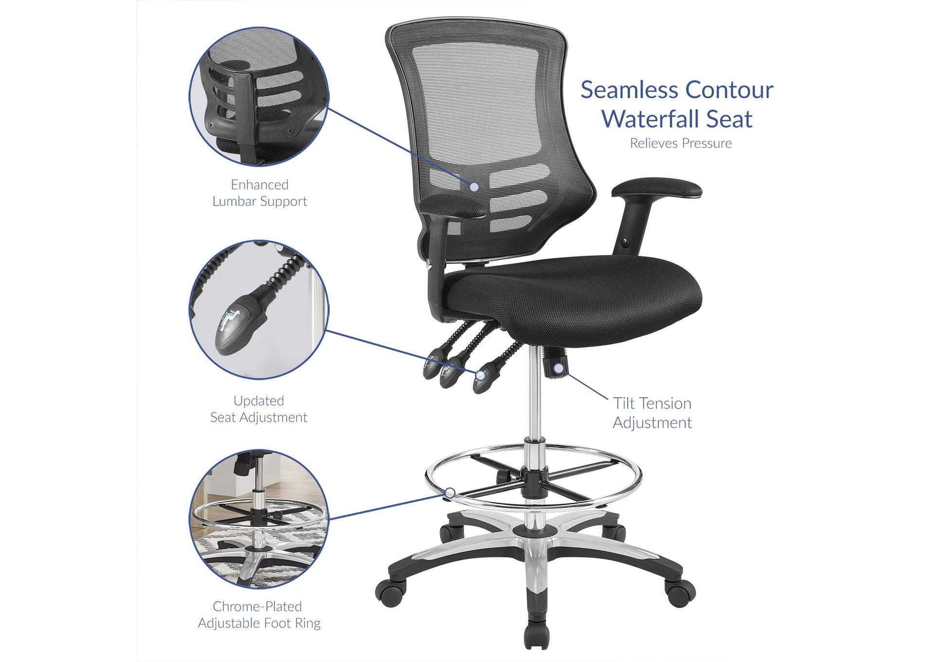 Calibrate Mesh Drafting Chair