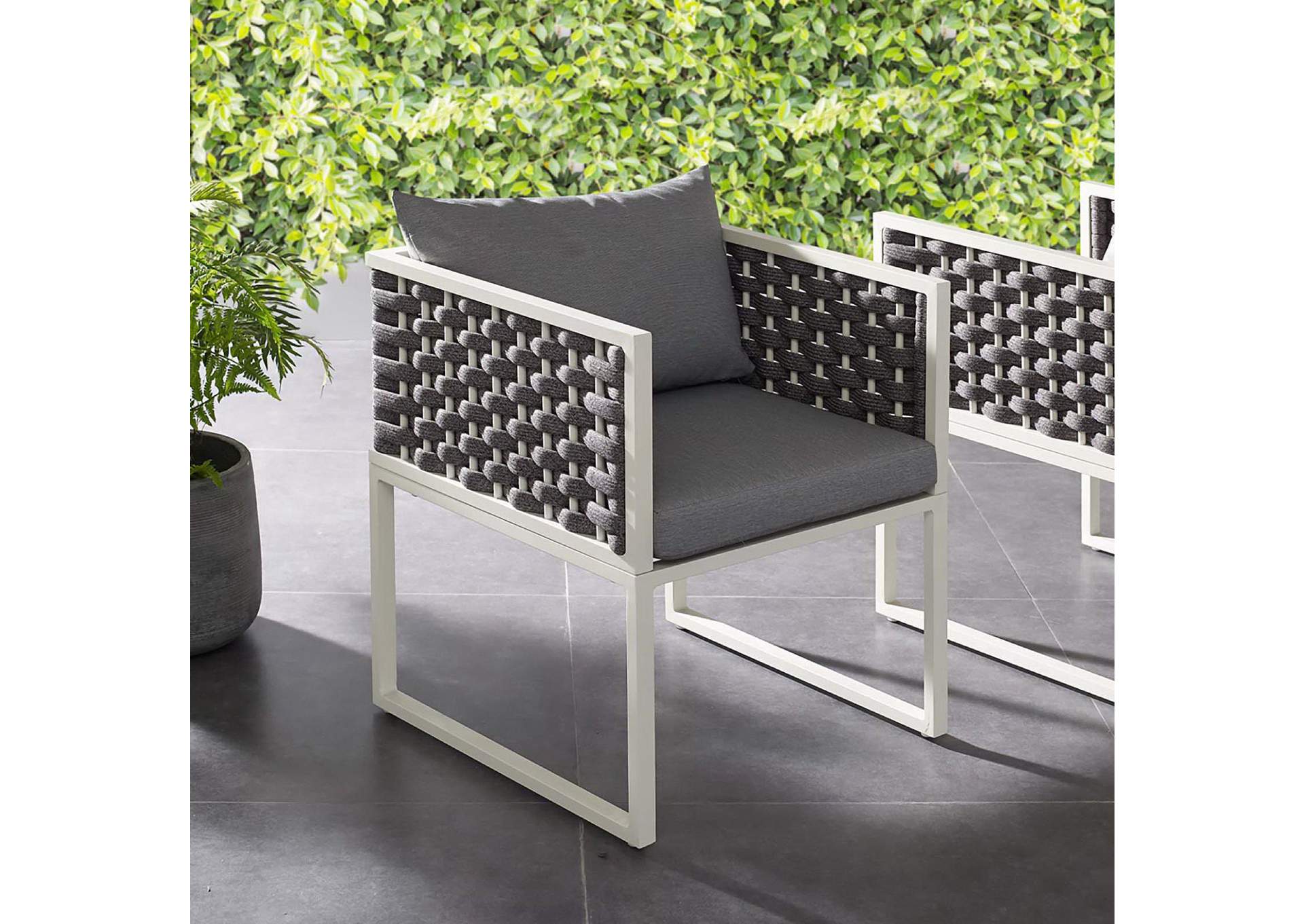 Stance Outdoor Patio Aluminum Dining Armchair image 7