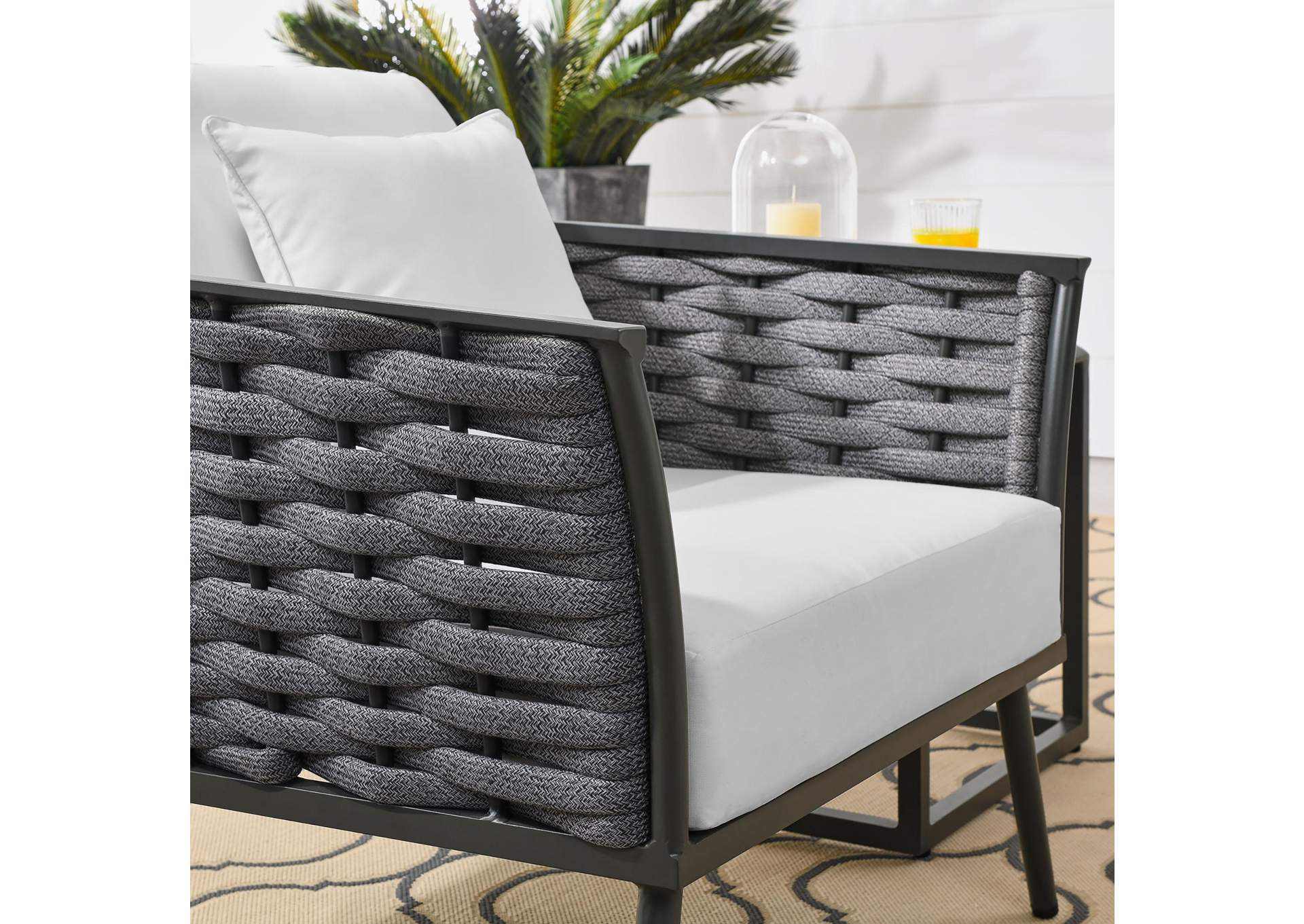 Stance Outdoor Patio Aluminum Armchair image 7