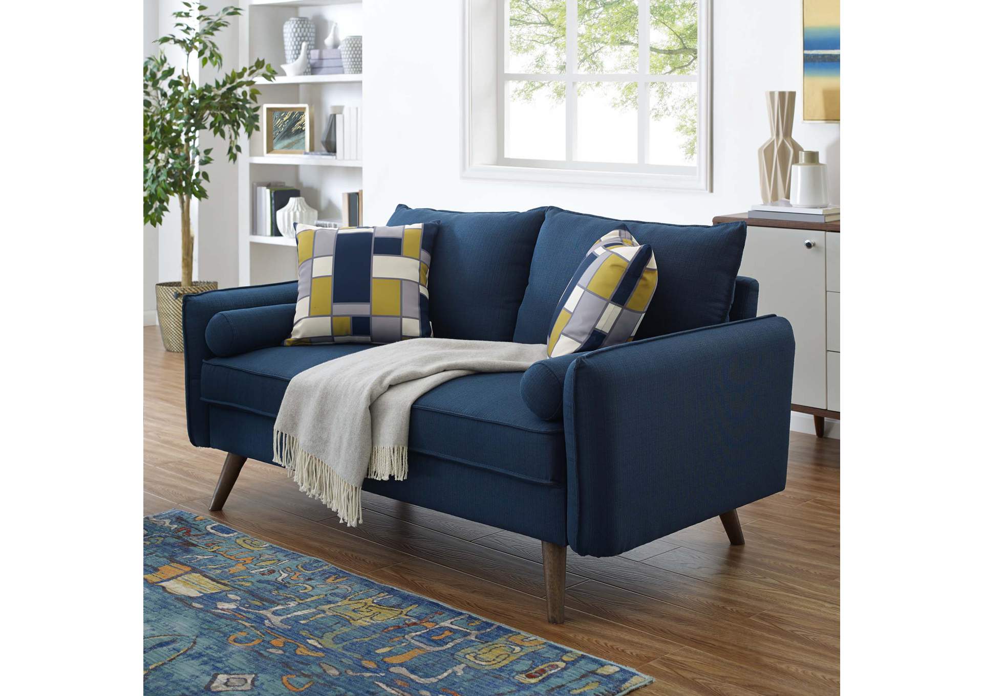 Revive Upholstered Fabric Loveseat
