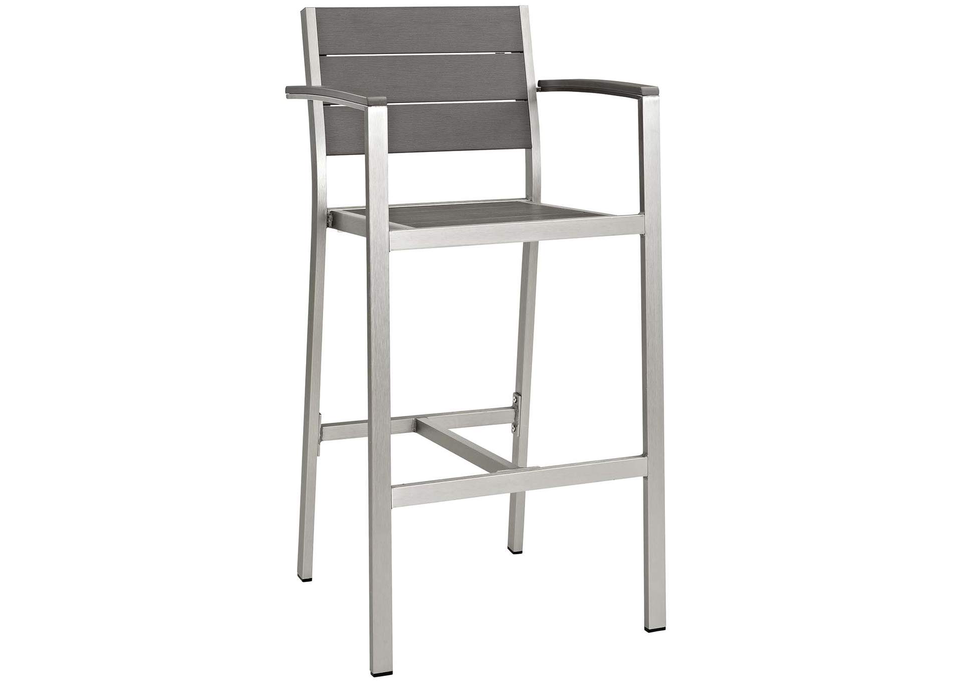 Shore Bar Stool Outdoor Patio Aluminum Set Of 2