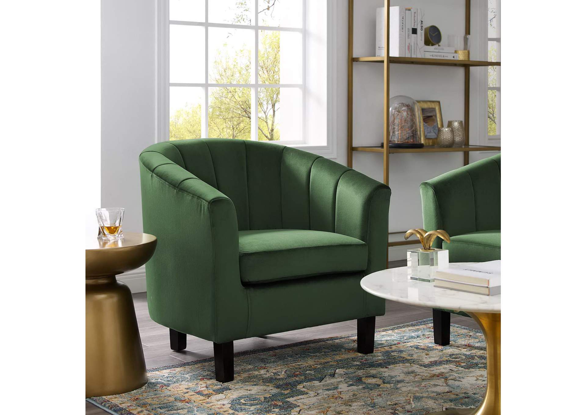 Prospect Channel Tufted Performance Velvet Armchair image 7