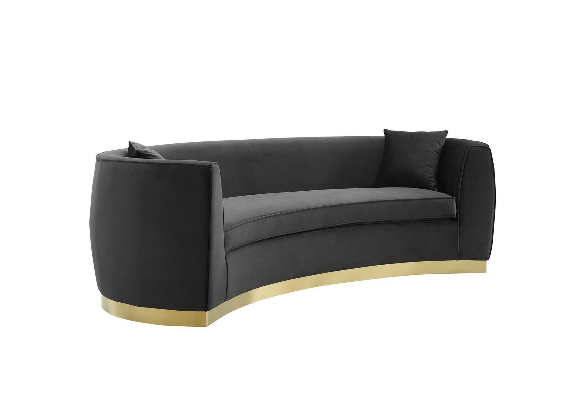 Resolute Curved Performance Velvet Sofa By Modway image 3